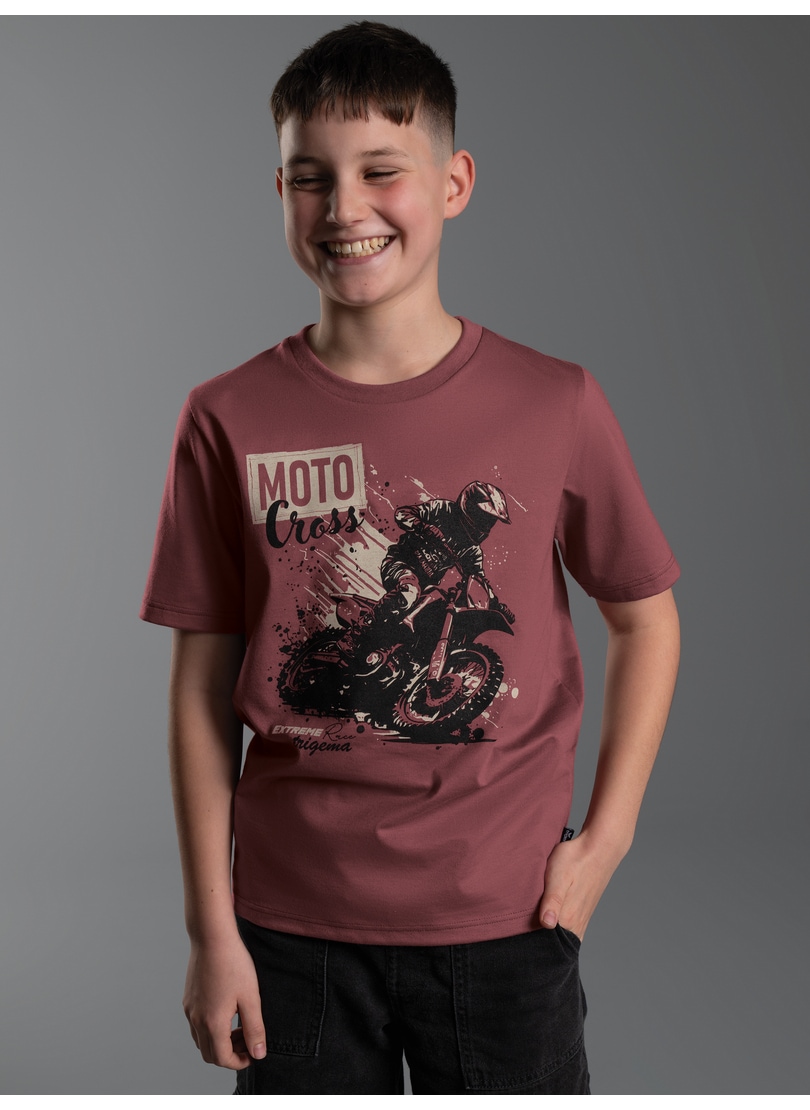 Trigema T-Shirt »TRIGEMA T Shirt mit Printmotiv "Moto Cross"« 1