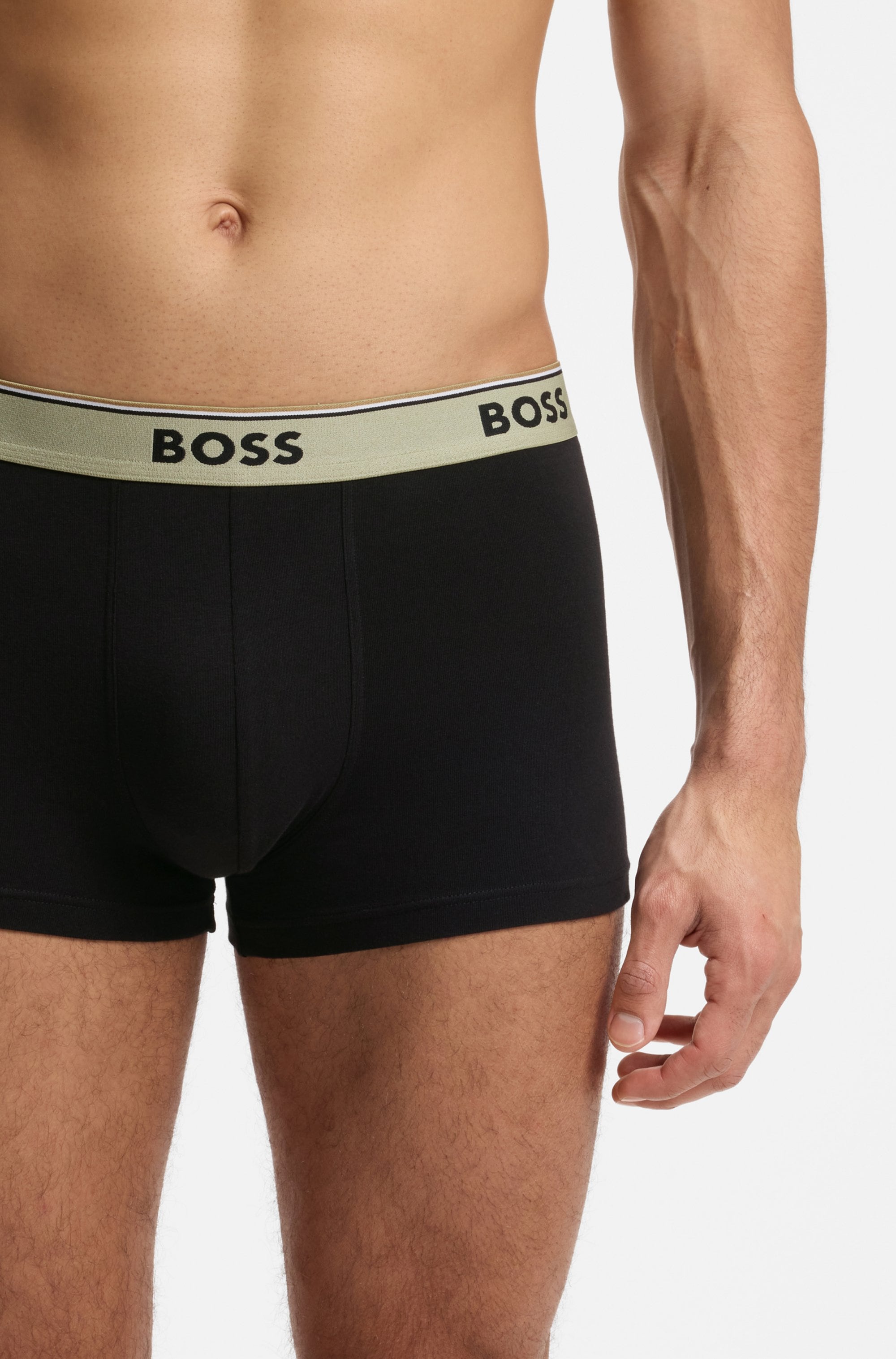 BOSS Trunk Packung, 3 Stk. aus Stretch-Baumwolle, elastischer Bund, mittlere Bundhöhe