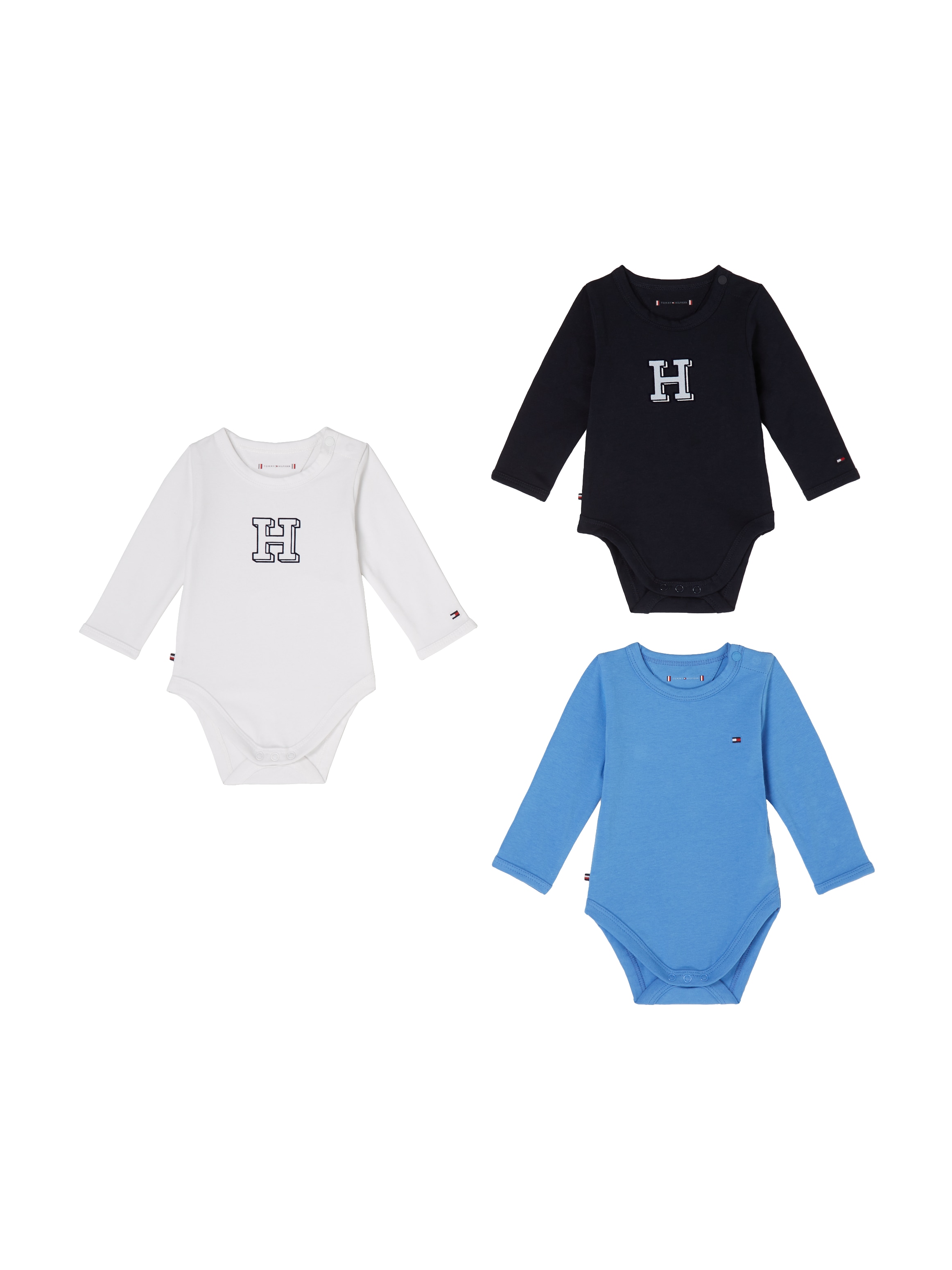 Tommy Hilfiger Neugeborenen-Geschenkset »BABY 3 PACK GIFTBOX«, mit Logo-Stickerei