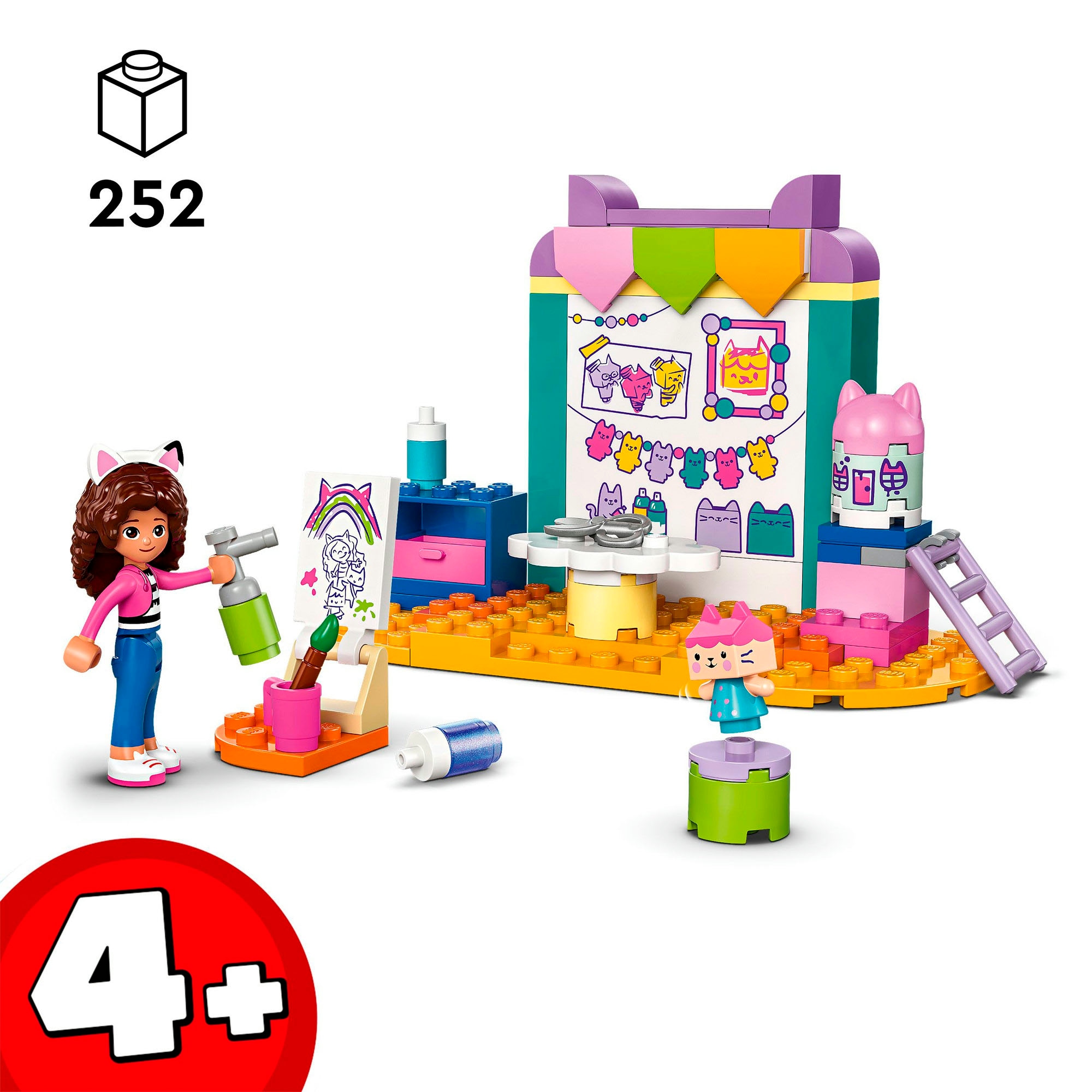 LEGO® Konstruktionsspielsteine »Bastelspaß mit Baby Box (10795), LEGO Gabby's Dollhouse«, (60 St.), Made in Europe