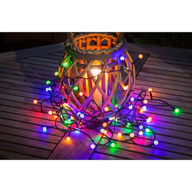 KONSTSMIDE LED-Lichterkette, 80 St.-flammig, LED Globelichterkette, runde  Dioden, 80 bunte Dioden online bestellen