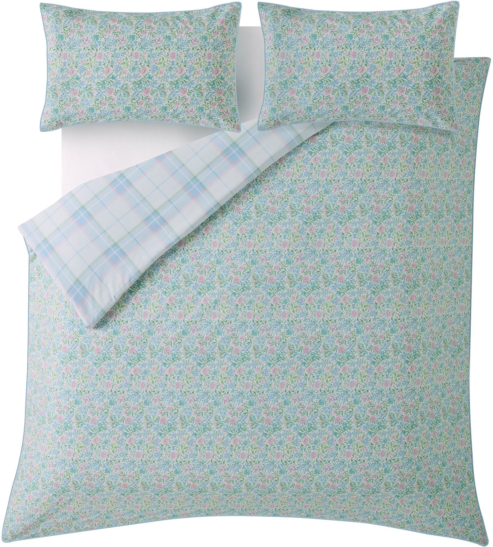 LAURA ASHLEY Bettwäsche »Baumwoll Satin, Mit floralem Munster, 3teilig, ink günstig online kaufen