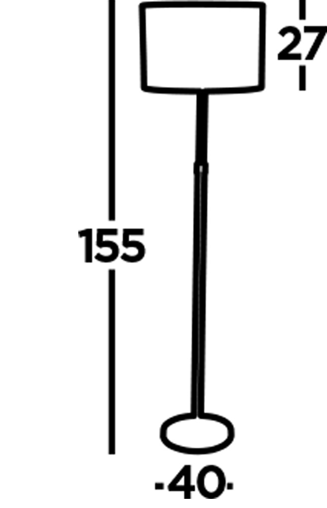 Searchlight Stehlampe »Stehlampe Touch, 1-flammig«, 1 flammig, Leuchtmittel E27 | ohne Leuchtmittel, Klassisches Ambiente