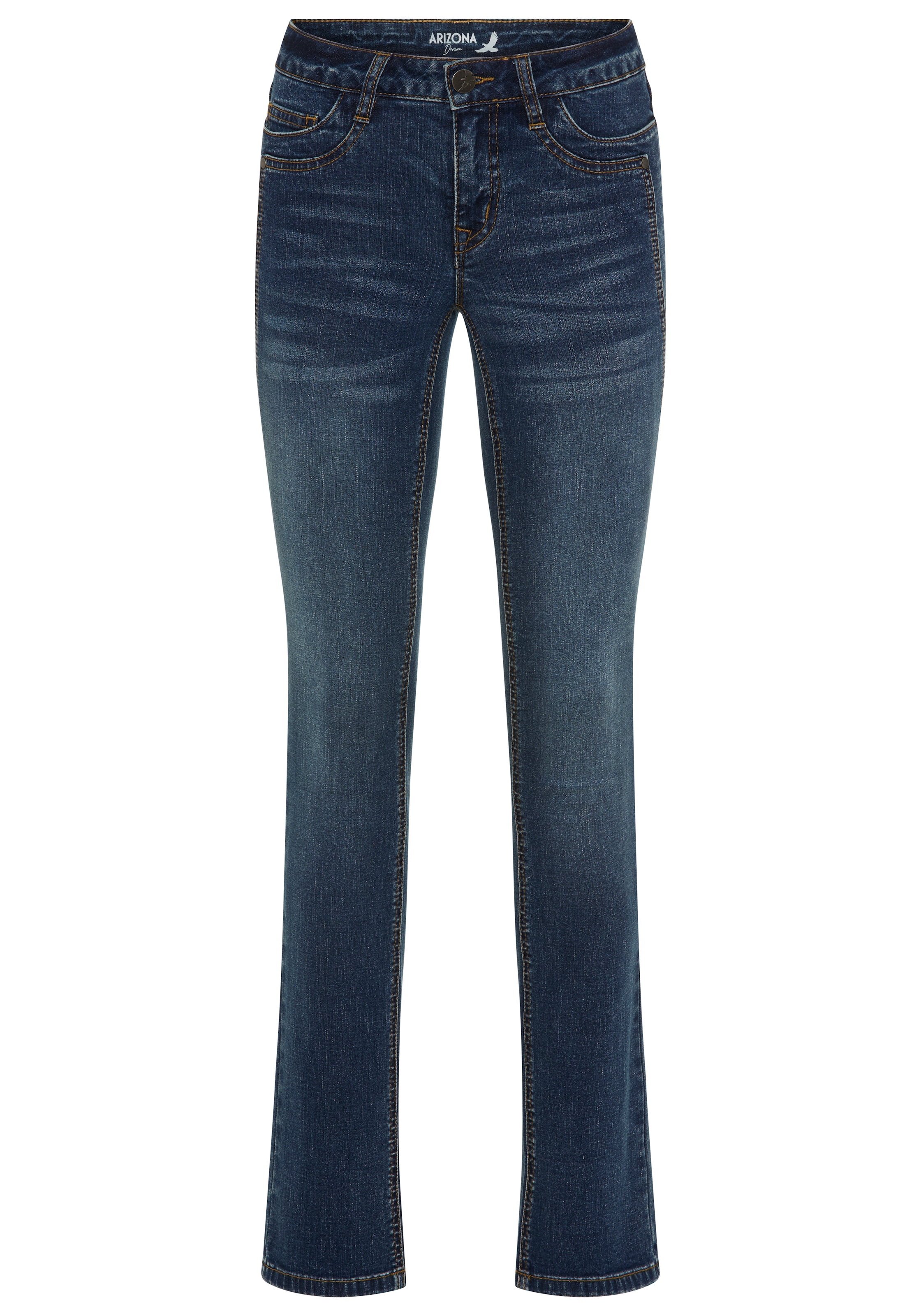 Arizona Comfort-fit-Jeans »mit Keileinsätzen« niedrige Leibhöhe