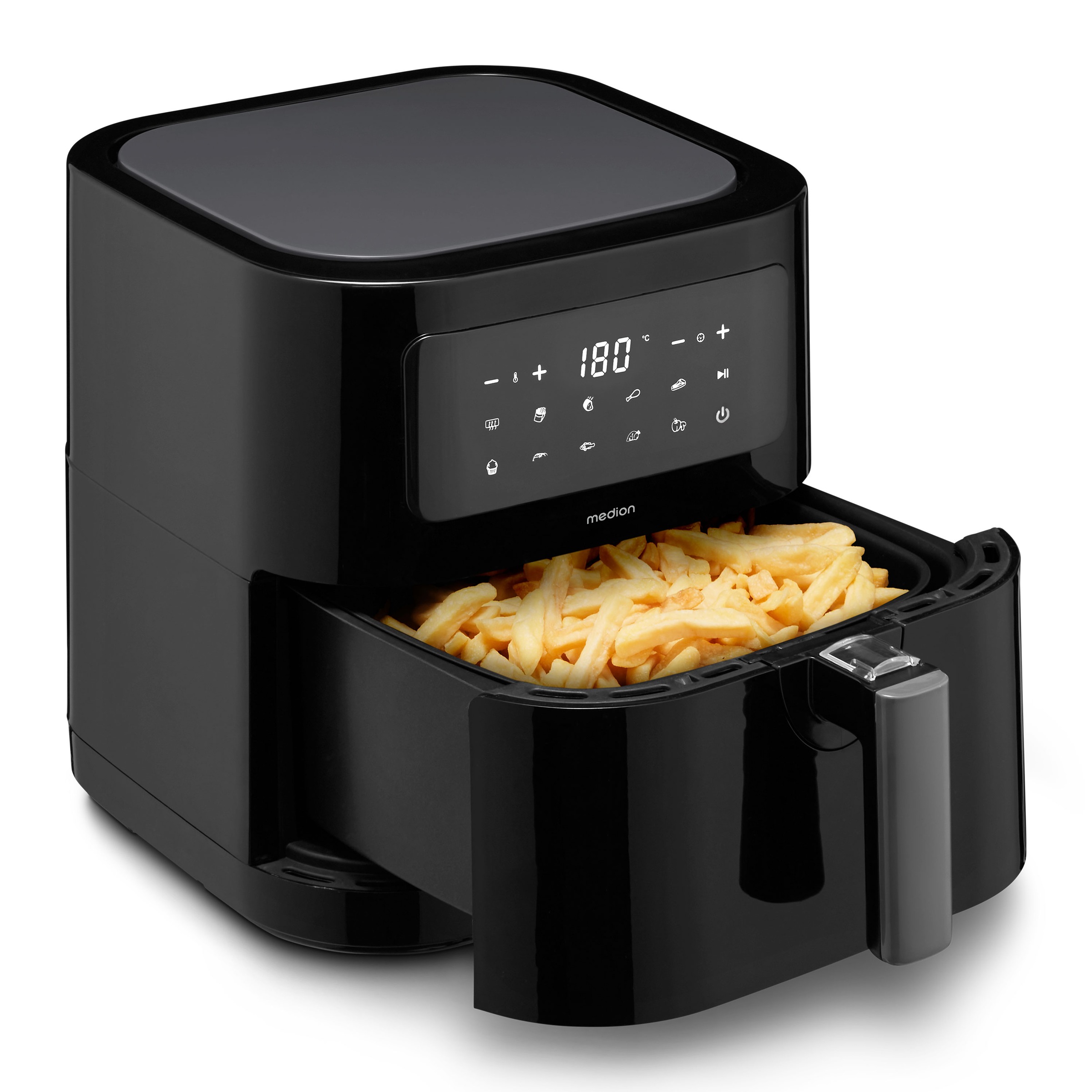 Medion® Heißluftfritteuse »MD11740  E40 XL, Nutzinhalt 5,2 L; Korb in Korb«, 2000 W, digitales Bedienfeld, 9 Automatikprogramme