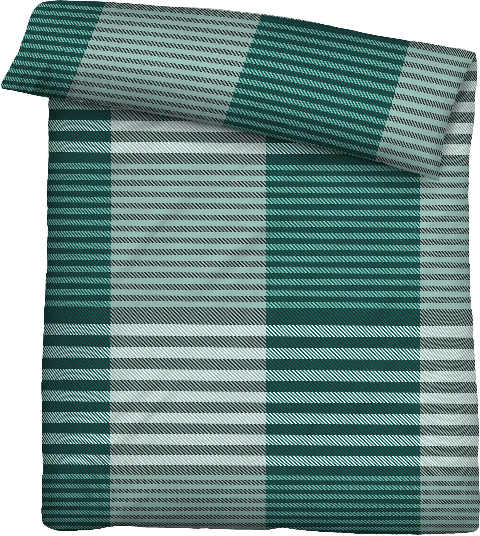 Biberna Bettwäsche »0004106« 2 Stk. wohlig warm + weich, pflegeleicht, 100% Baumwolle, Reißverschluss