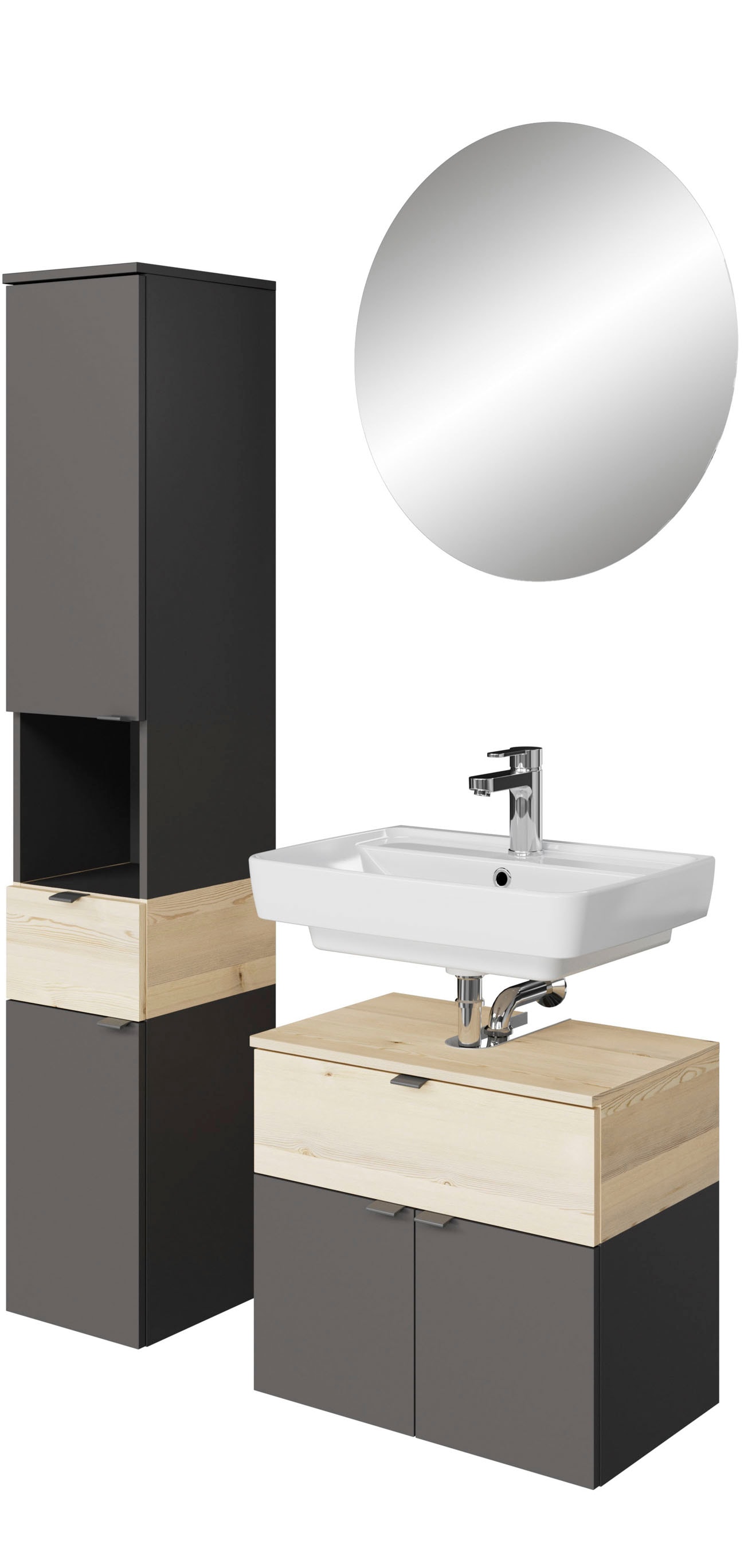 Saphir Badmöbel-Set »Quickset 394«, (Komplett-Set, 3 St.) günstig online kaufen