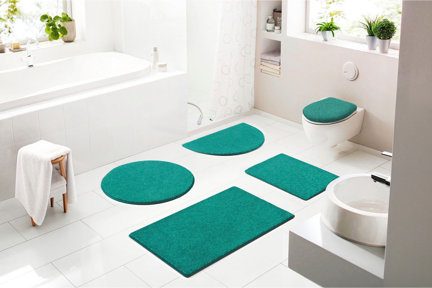 Grund Badematte »Melli« Höhe 17 mm rutschhemmend beschichtet fußbodenheizun günstig online kaufen