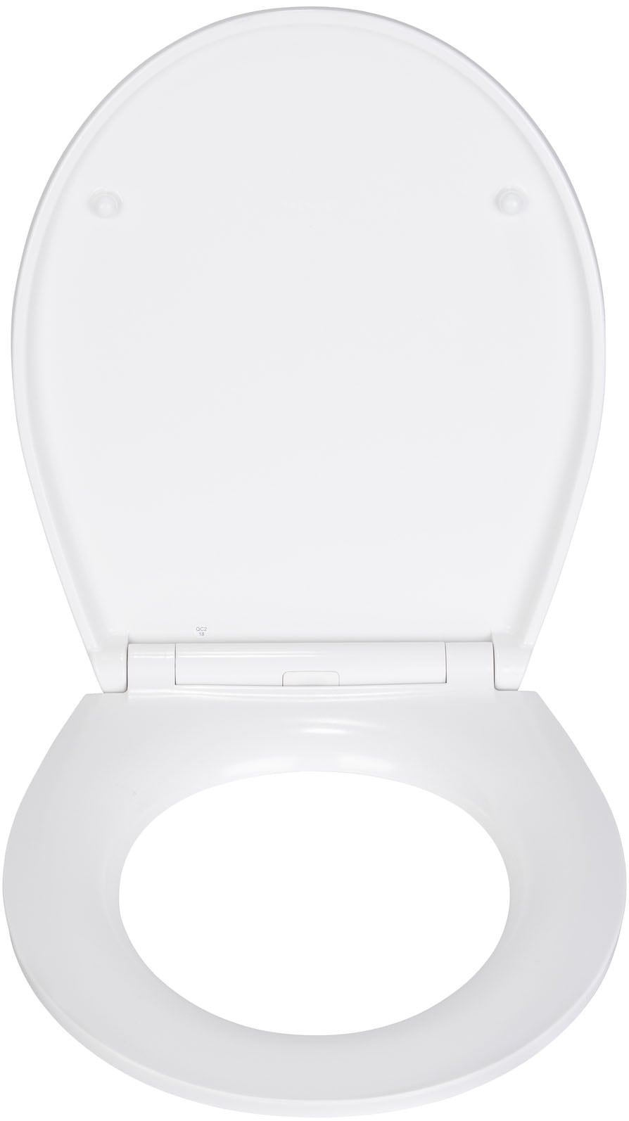 WENKO WC-Sitz »Menin« Toilettensitz aus Duroplast mit Relief-Oberfläche, Absenkautomatik