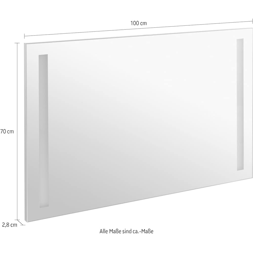 Schildmeyer Badspiegel »V3«, Breite 100 cm, mit Sensorschalter, LED