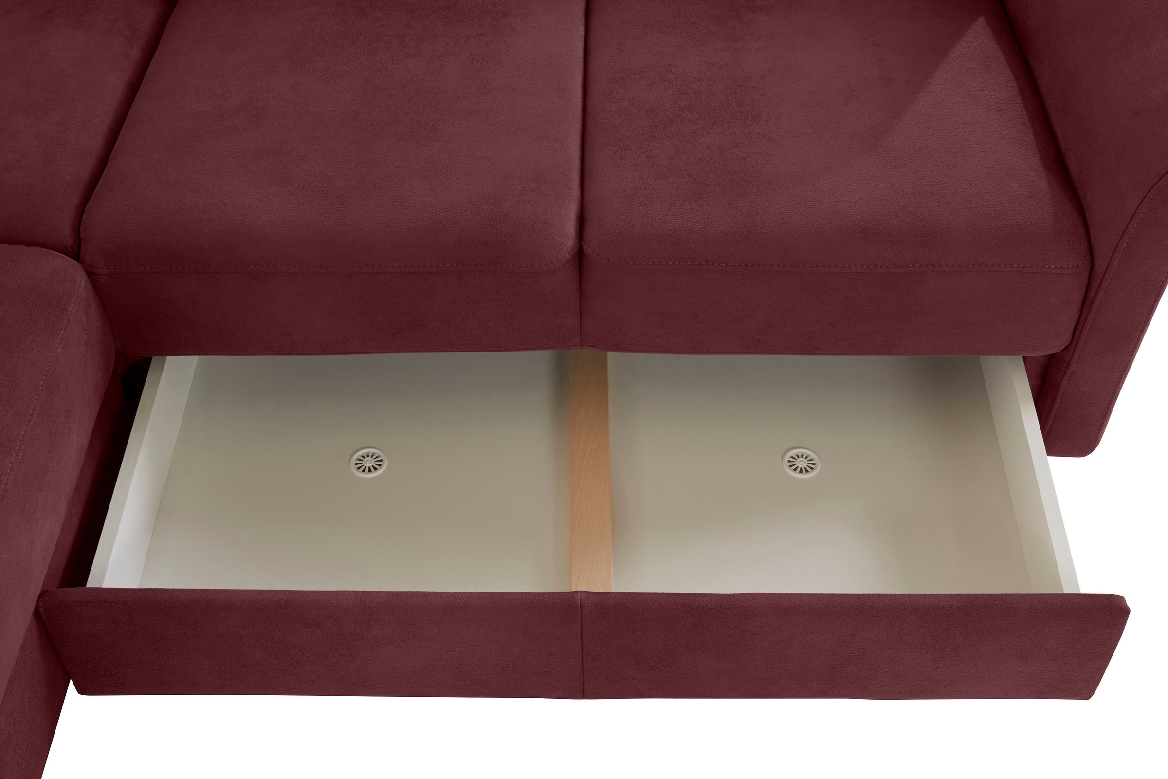 sit&more Ecksofa »Darwin L-Form«, inklusive Federkern, wahlweise mit Kopfteilverstellung, Bettfunktion