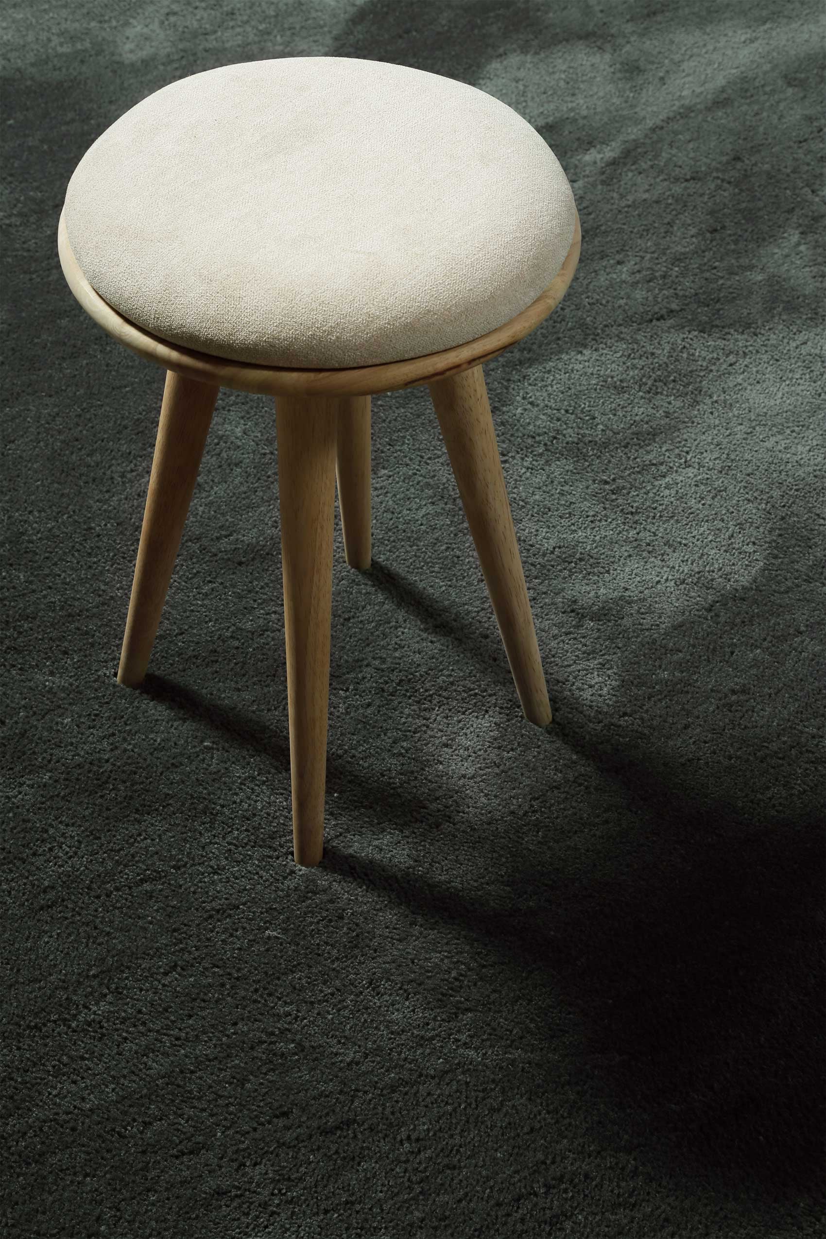Homie Living Teppich »Pisa«, rund, 25 mm Höhe, Hochflor, Microfaser, uni, weich, Shaggy, Wohnzimmer, Schlafzimmer