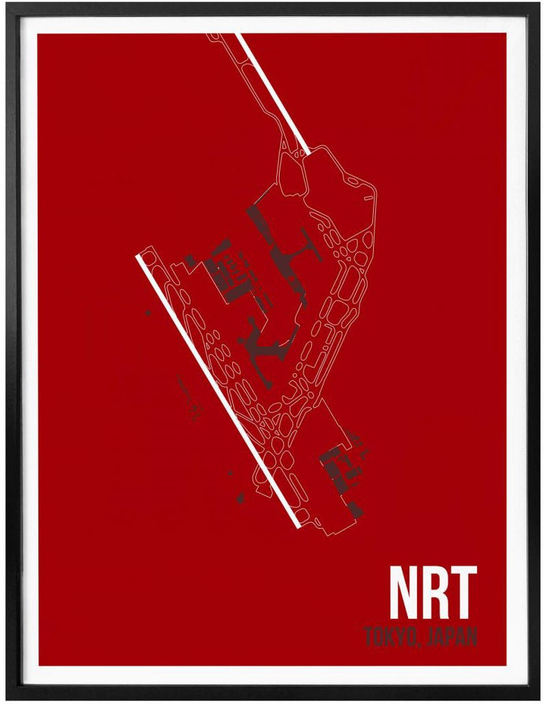 Wall-Art Poster »Wandbild NRT Grundriss Tokyo«, Grundriss, (1 St.), Poster,  Wandbild, Bild, Wandposter online kaufen