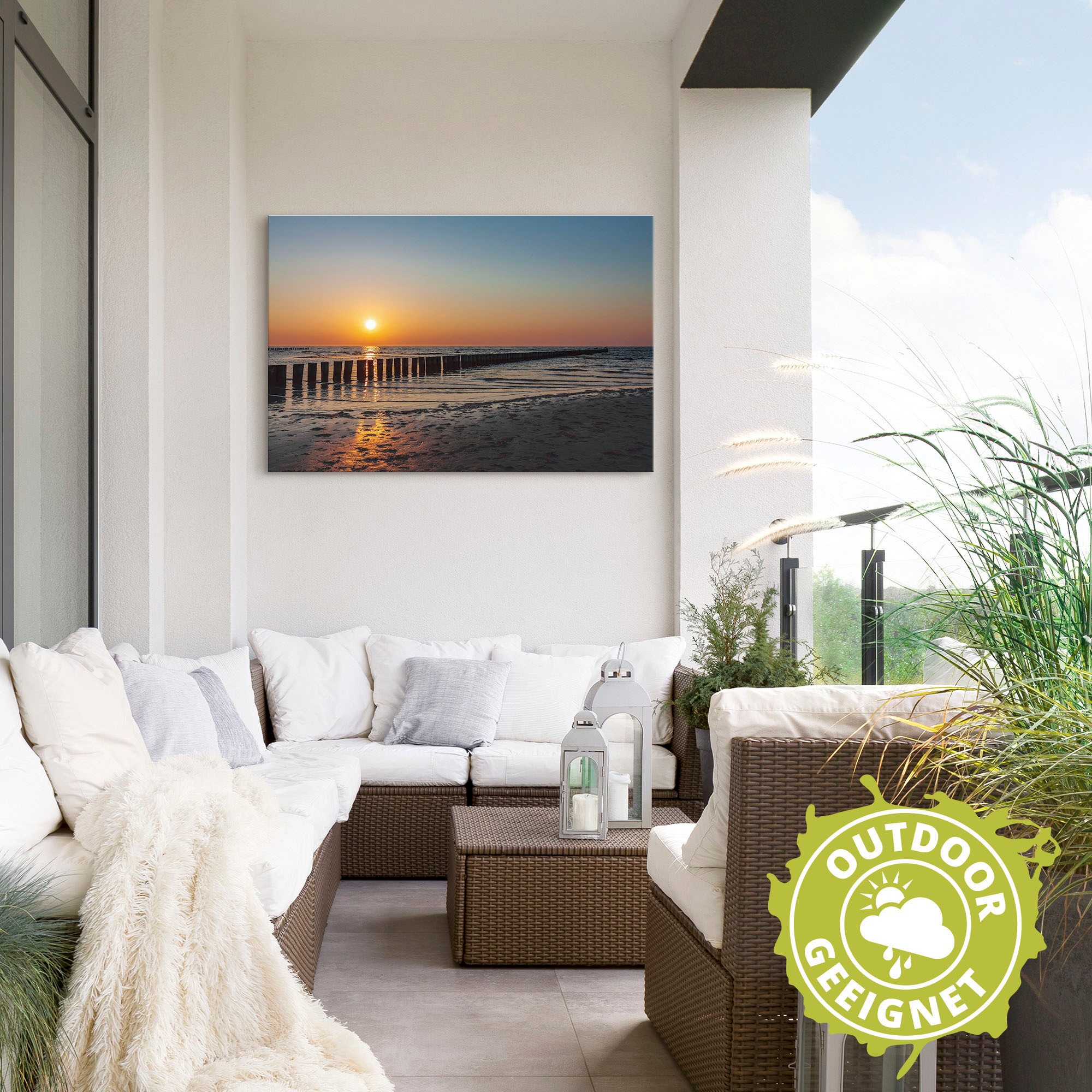 Artland Wandbild »Sonnenuntergang an Ostsee Insel Poel«, Bilder vom Sonnenu günstig online kaufen