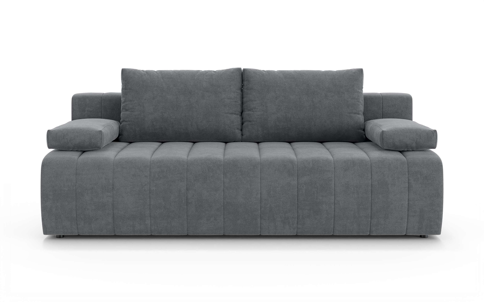 Home affaire 3-Sitzer »LOVENDY Schlafsofa mit Bettkasten, Breite 195cm, Liegefläche 145x195cm« mit Rückenkissen und Armlehnenkissen, belastbar bis 330 kg
