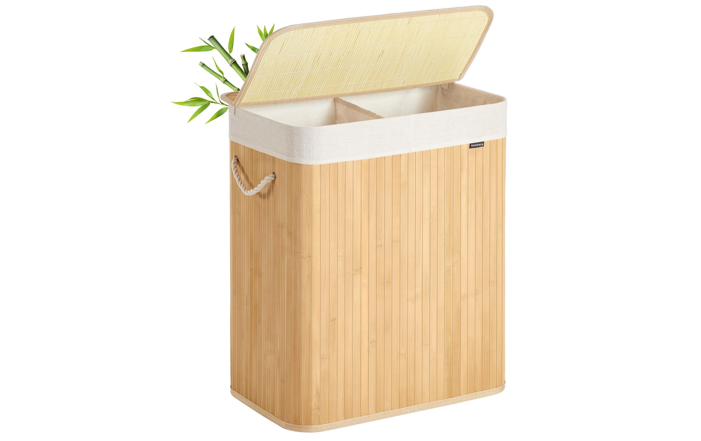 SONGMICS Wäschekorb »100 l, Bambus«
