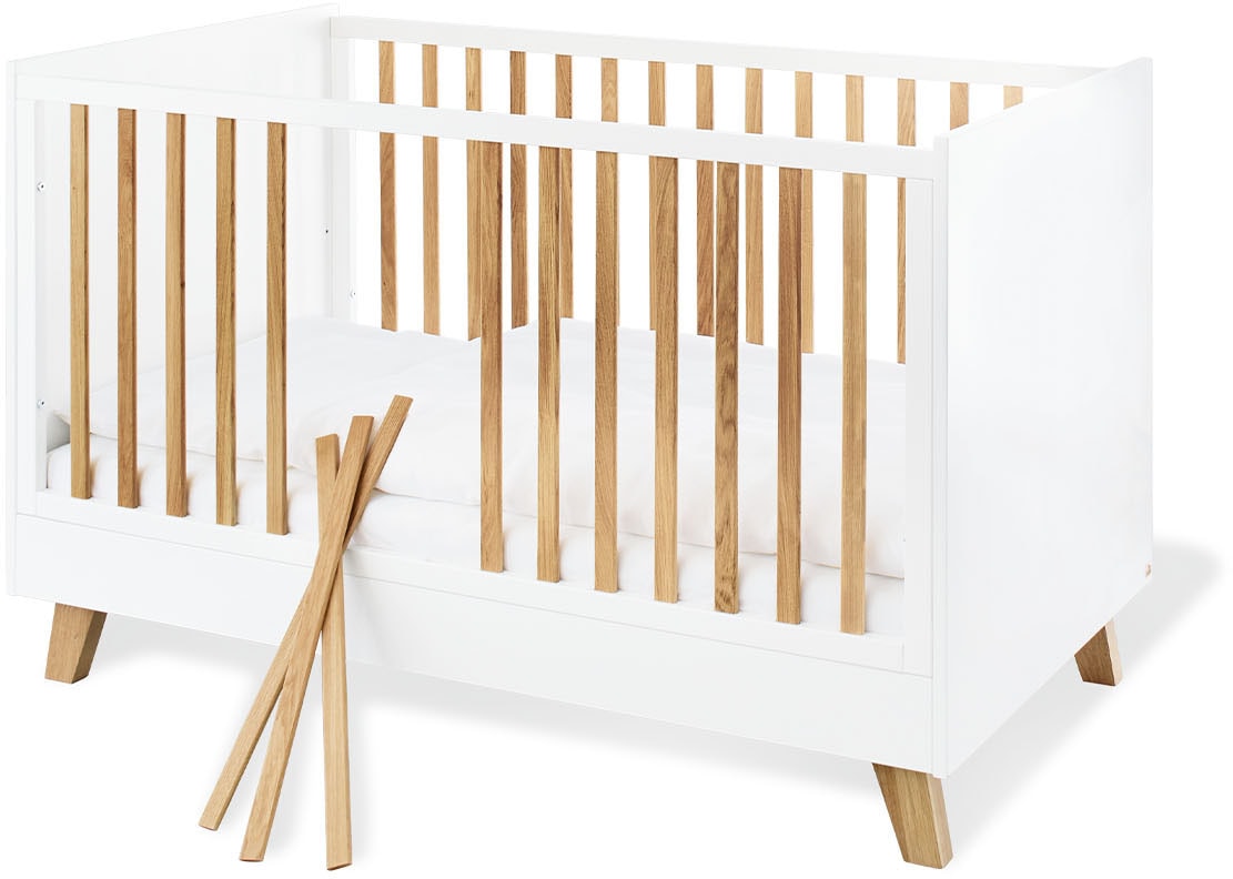 Pinolino® Babymöbel-Set Kinderbett, Wandregal »Pan«, Wandregal), Wickelkommode (Spar-Set, mit Kinderbett, Wickelkommode, St., und %Sale im jetzt breit; 3