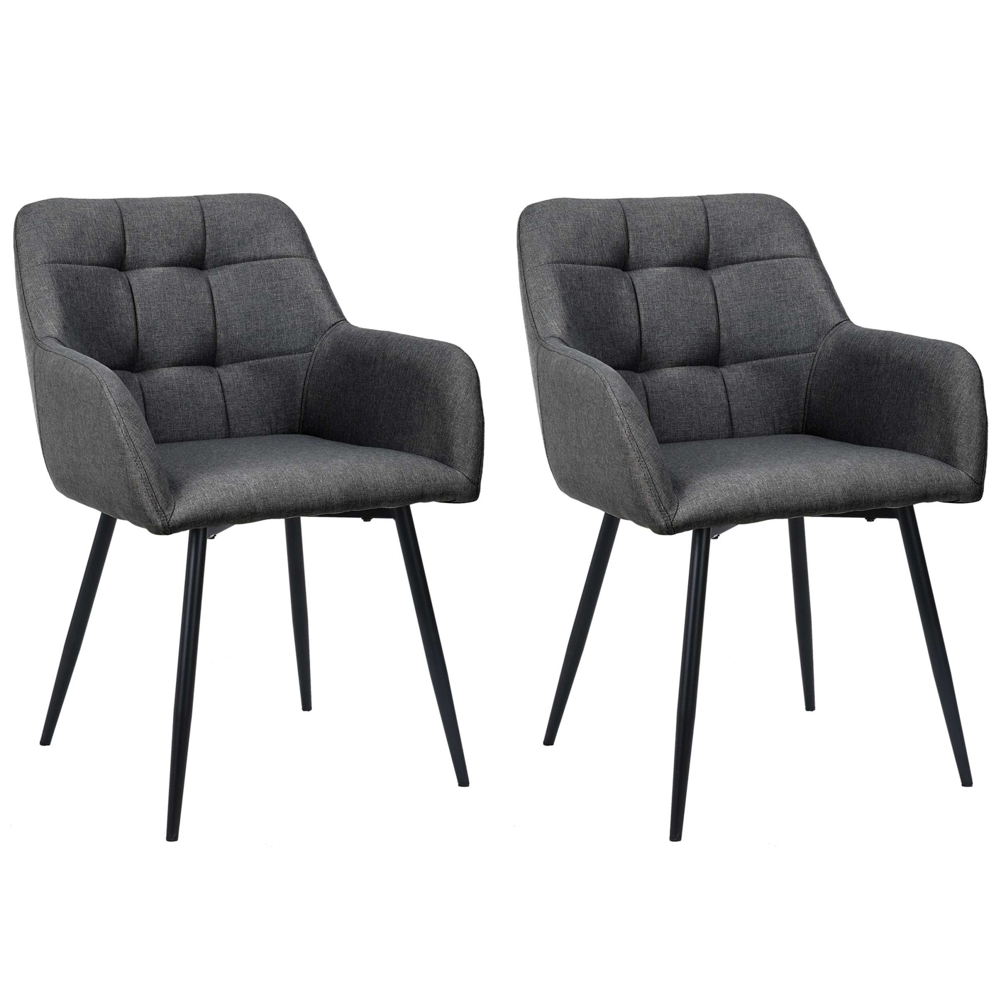 OTTO home Esszimmerstuhl »Bostony« () 2 Stk. gepolsterte Rückenlehne, Armle günstig online kaufen