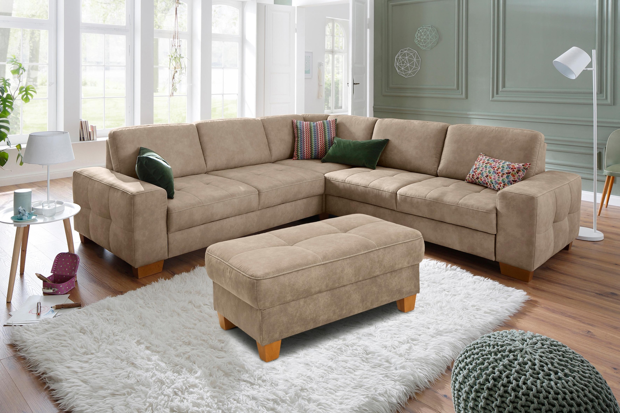 Home affaire Hocker »Puccini«, mit Kontrastnaht