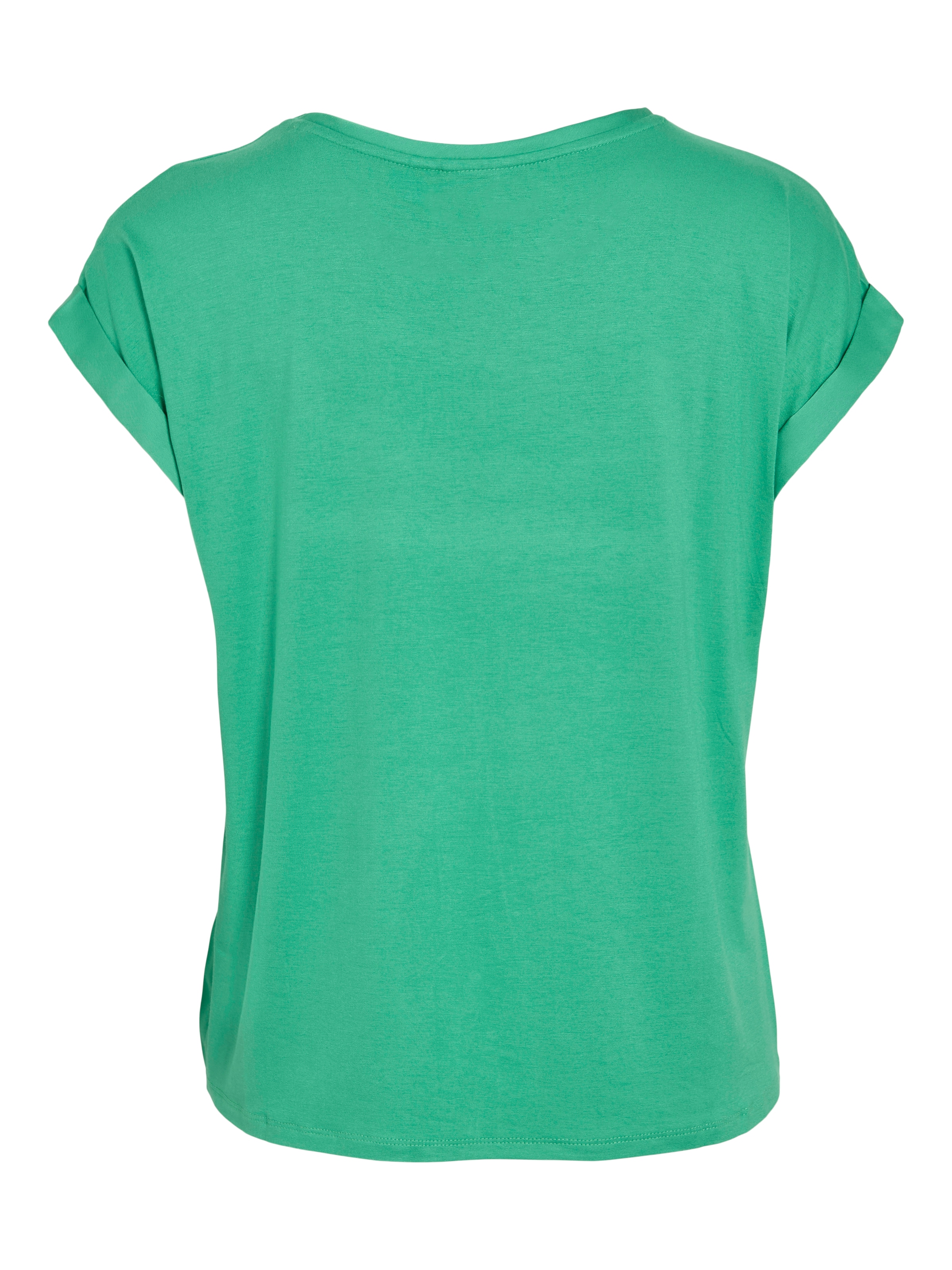 Vila Kurzarmshirt »VIELLETTE S/S SATIN TOP - NOOS«, Satin Optik