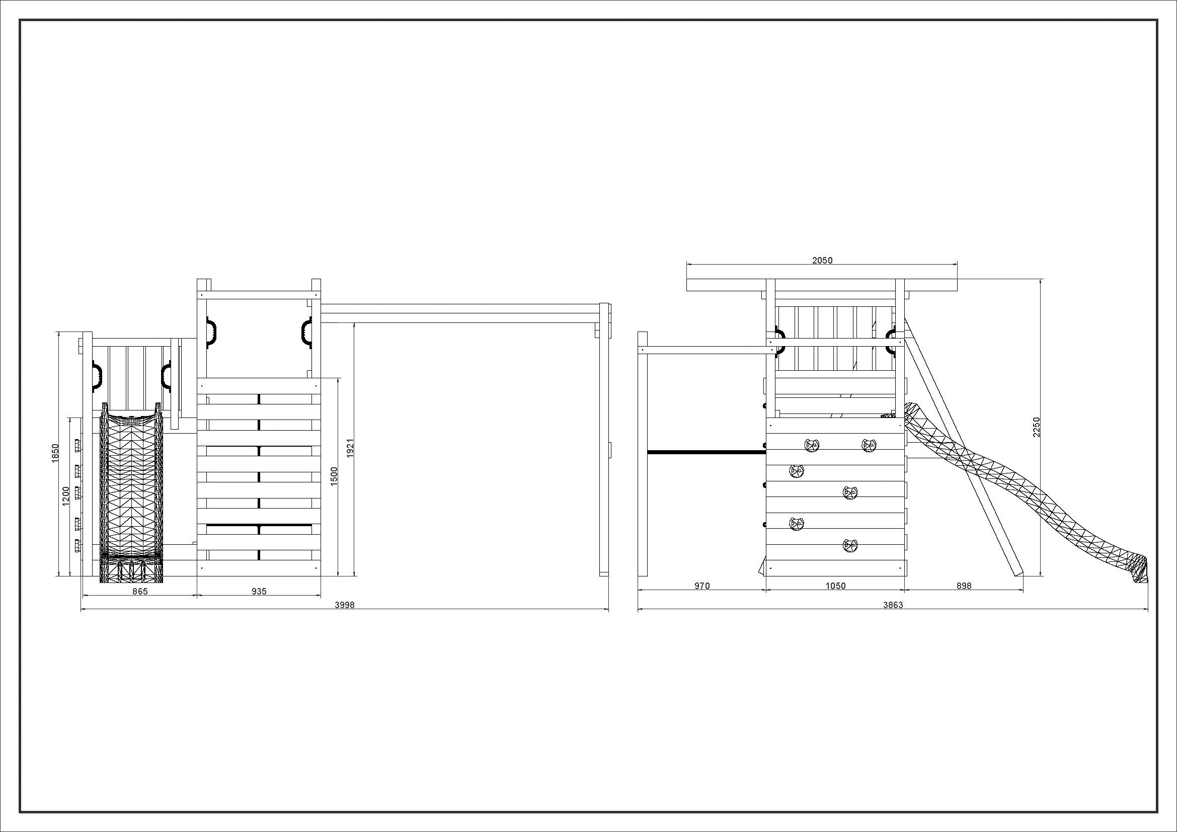 FUNGOO Spielturm »Climbing Star 3« mit Schaukel & Rutsche, Klettererweiterung, FSC® - schützt Wald