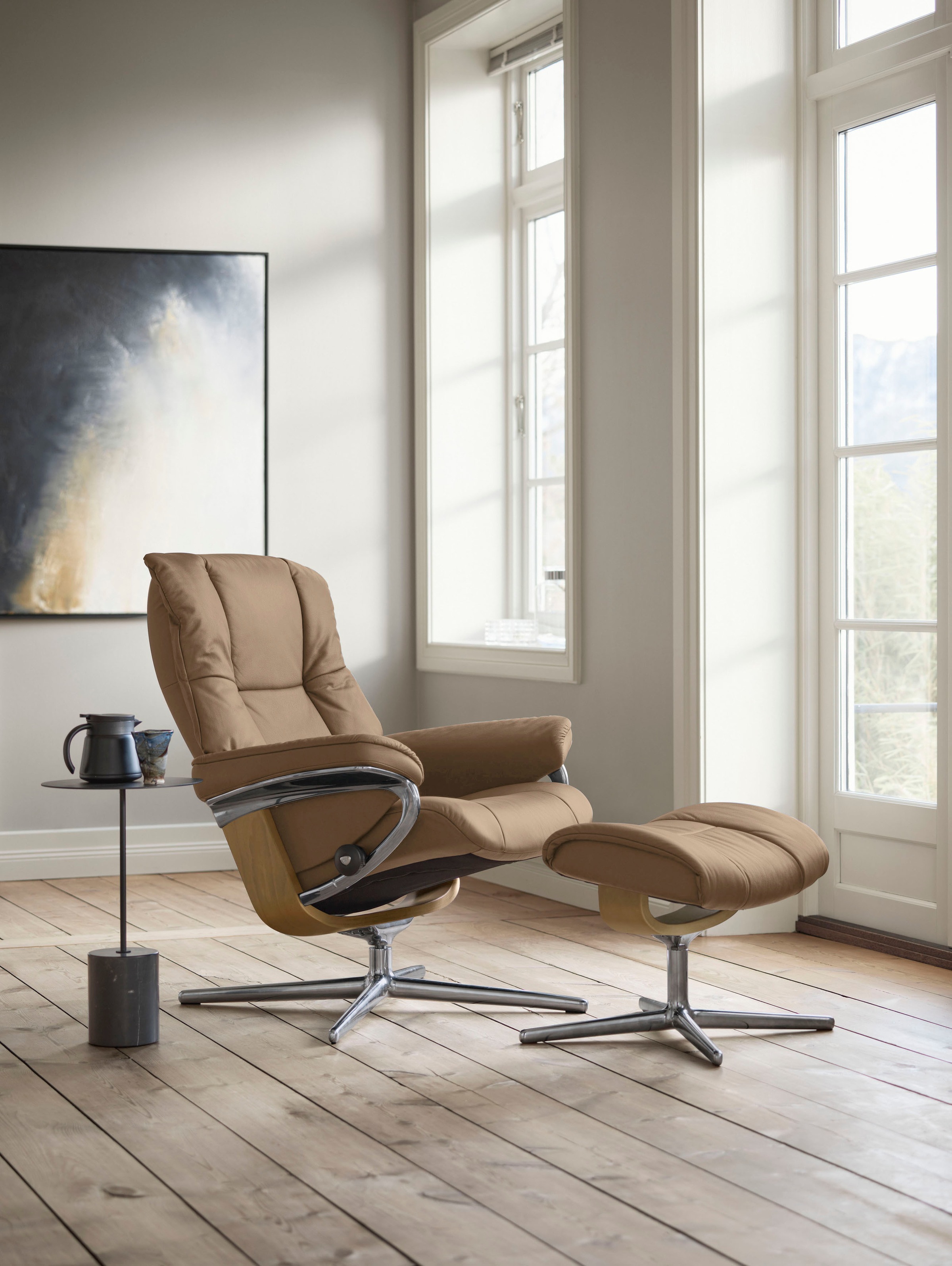Stressless® Relaxsessel »Mayfair«, mit Cross Base, Größe S, M & L, Holzakzent Eiche