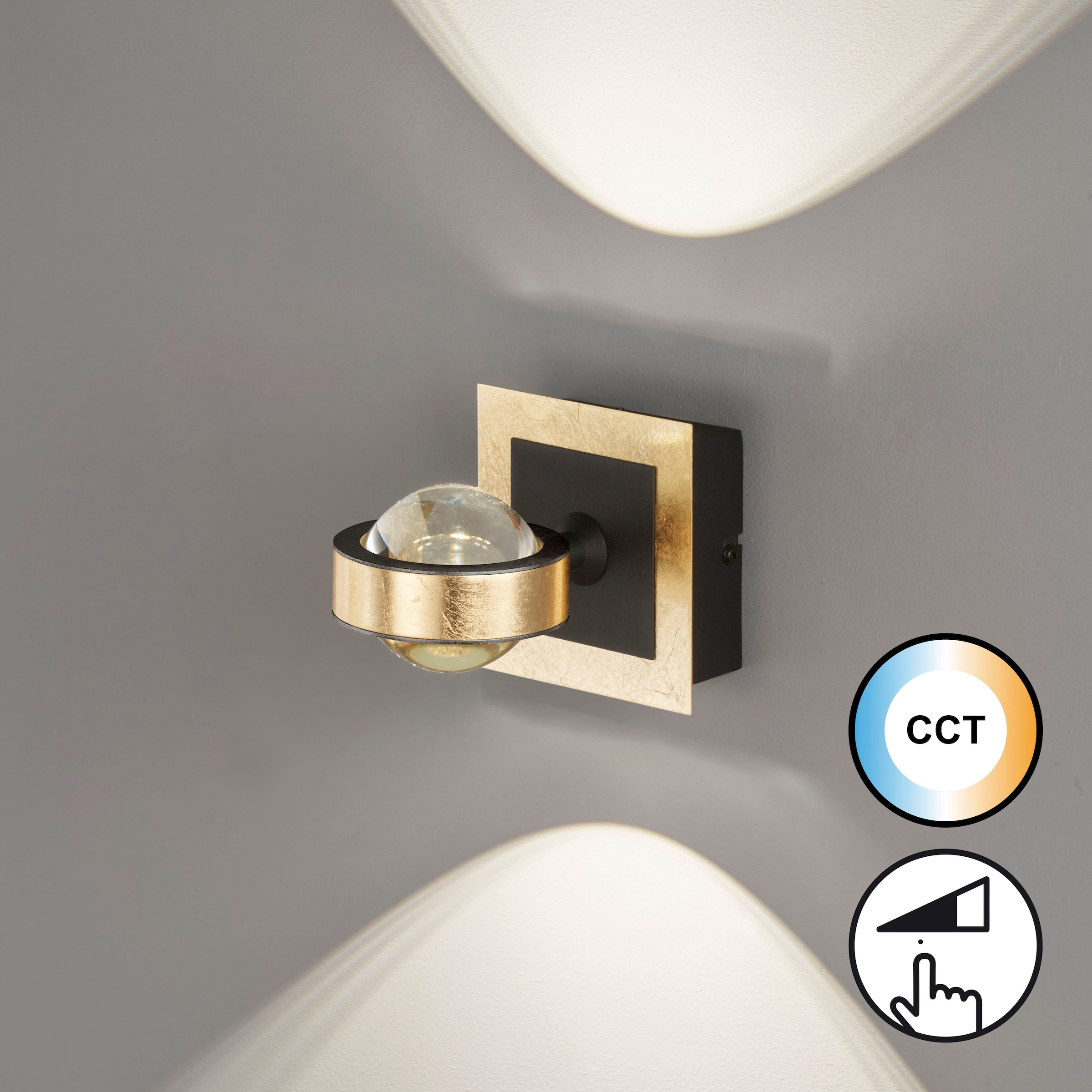 FISCHER & HONSEL Wandleuchte »Cluedo«, 1 flammig, Leuchtmittel LED-Modul | LED fest integriert, langlebige LED, dimmbar