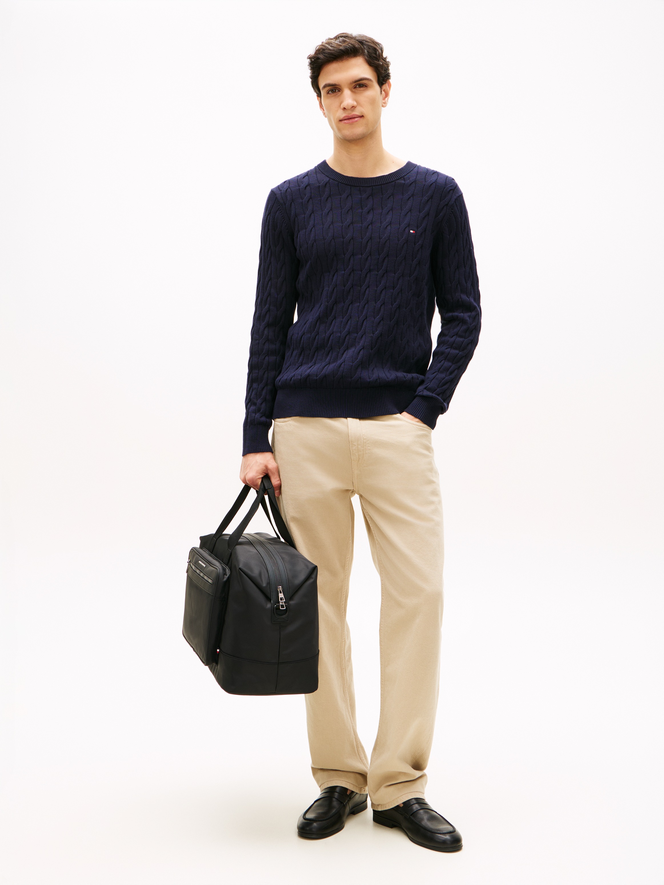 Tommy Hilfiger Weekender »TH REPREVE DUFFLE« Unisex Reisetasche, Geschäftstasche mit breitem Logo-Textilband