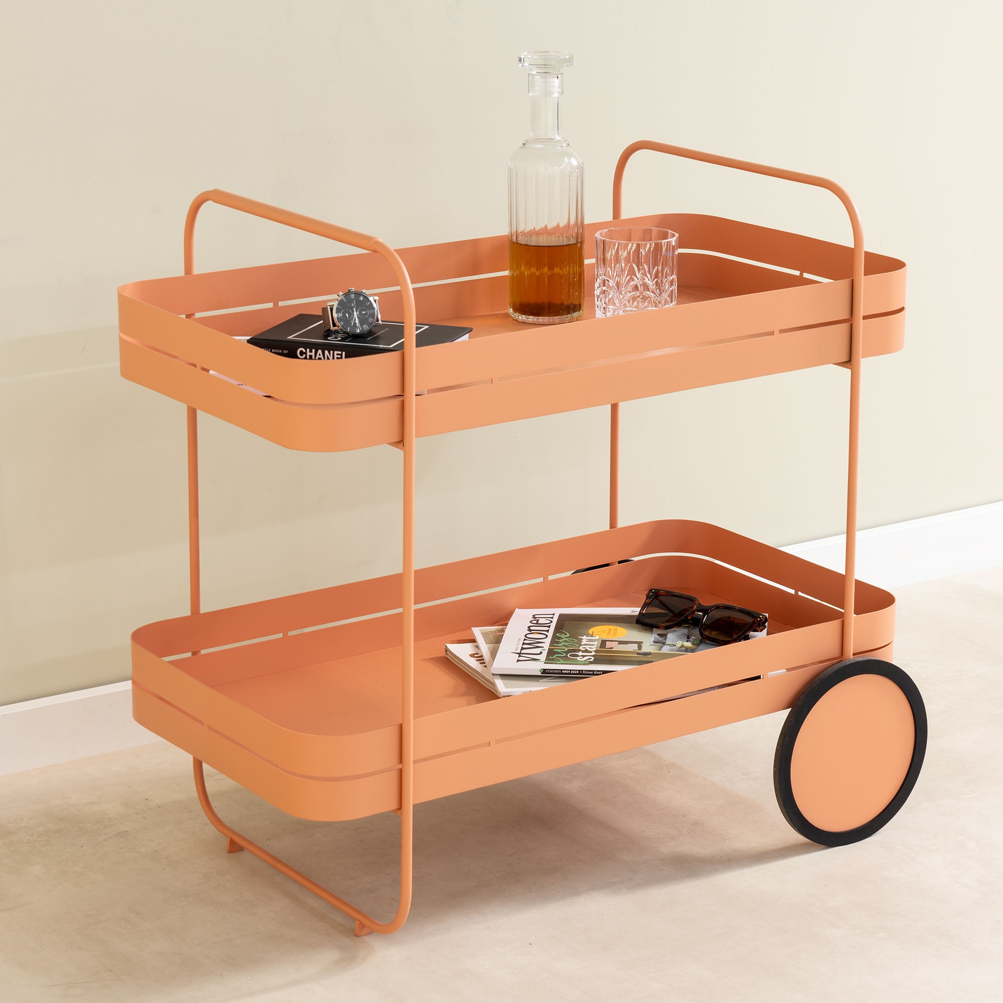 Spinder Design Servierwagen »GIN & TROLLY« 1 Stk. tlg. Servierwagen aus Sta günstig online kaufen
