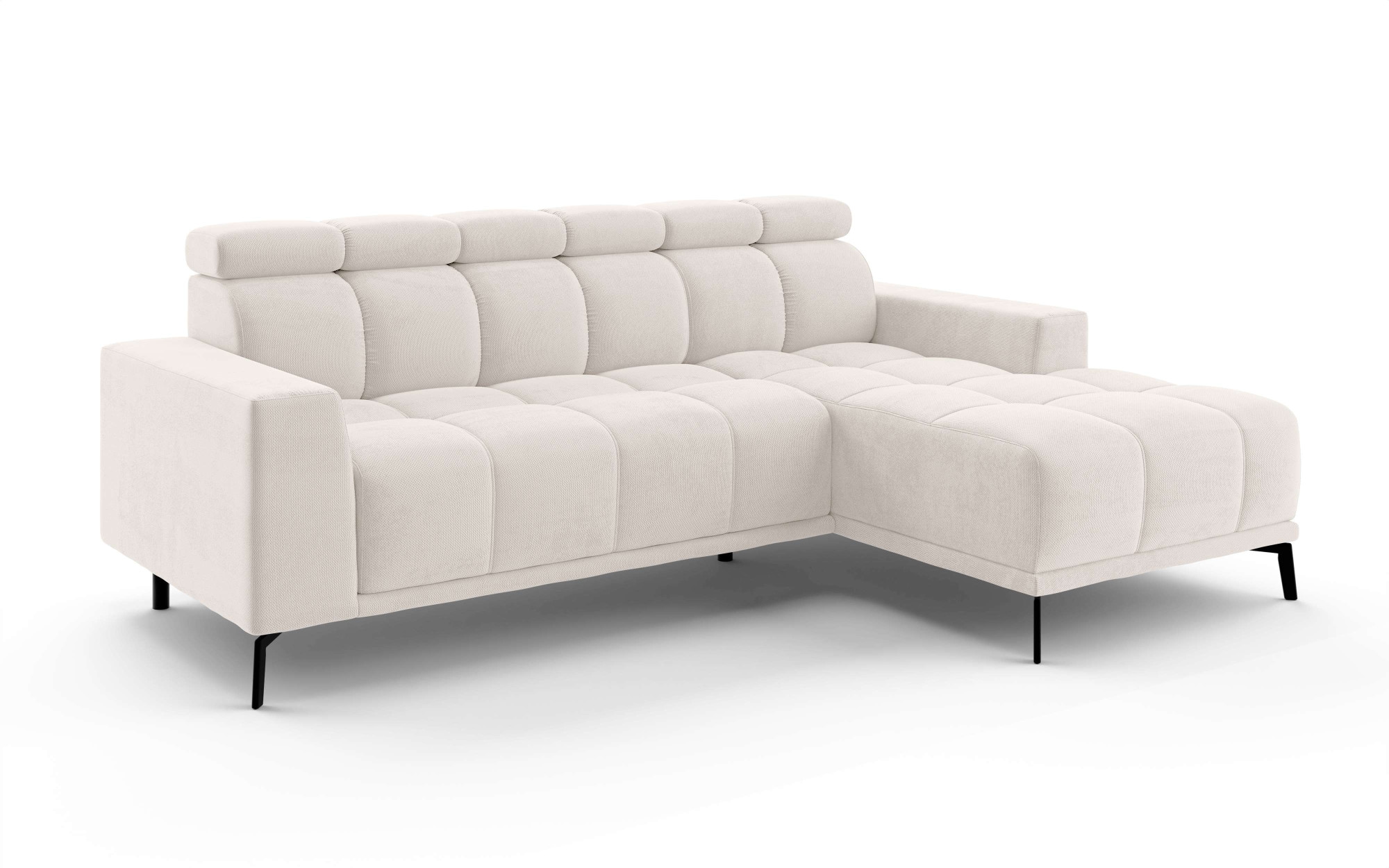 INOSIGN Ecksofa »CAZIE, Designsofa, L-Form, trendige Bubble-Optik,«, L-Form mit Wellenunterfederung, Recamiere rechts/links bestellbar