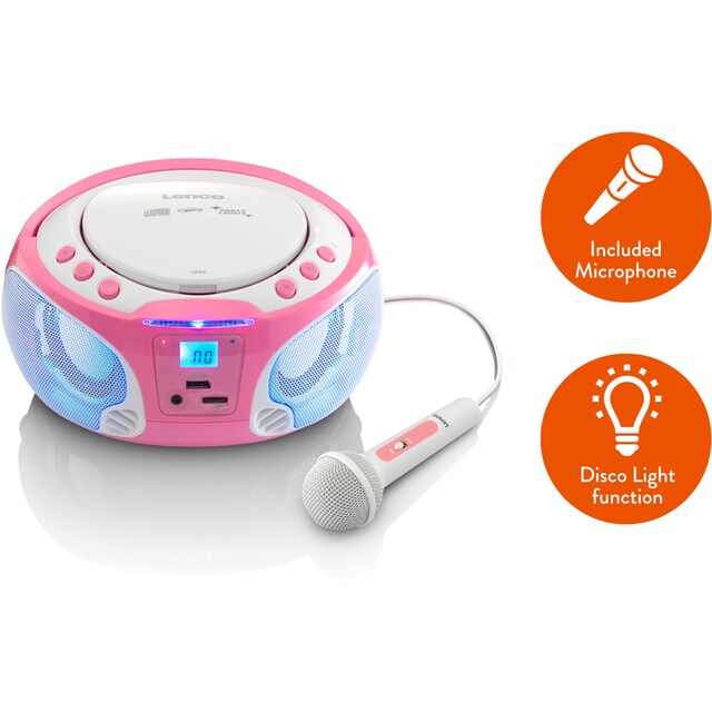 Lenco Boombox »SCD-650BU CD-Radio m. MP3, USB, Lichteffekt, Mikro« online  kaufen