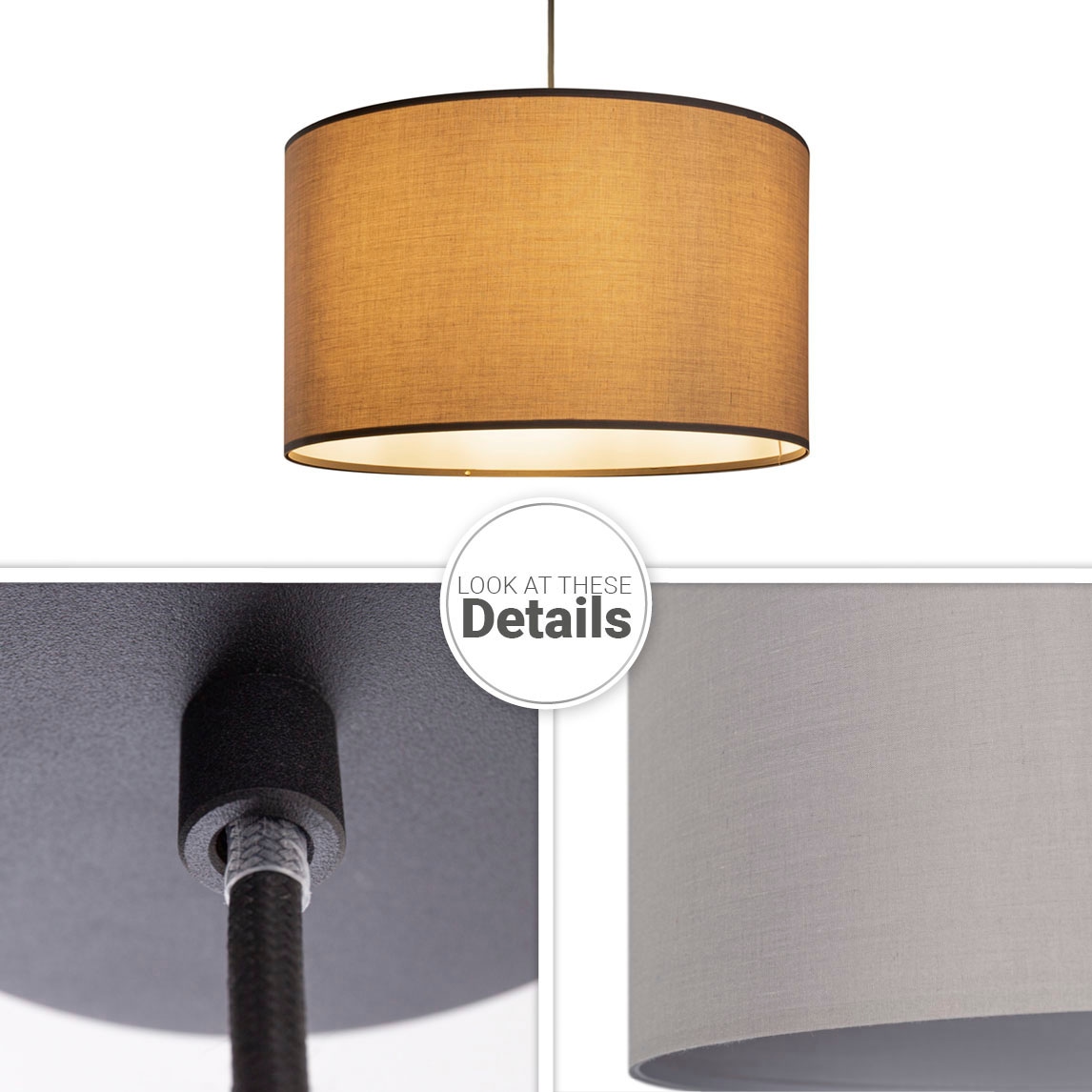 Paco Home Pendelleuchte »HUGO UNI COLOR«, 1 flammig, Leuchtmittel E27   ohn günstig online kaufen