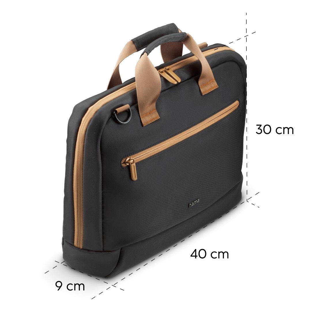 Hama Laptoptasche »Laptoptasche 13,3“ – 14,1“ (leicht, gepolstert, wasserfest, 2 Fächer)«, Nachhaltig, recycled