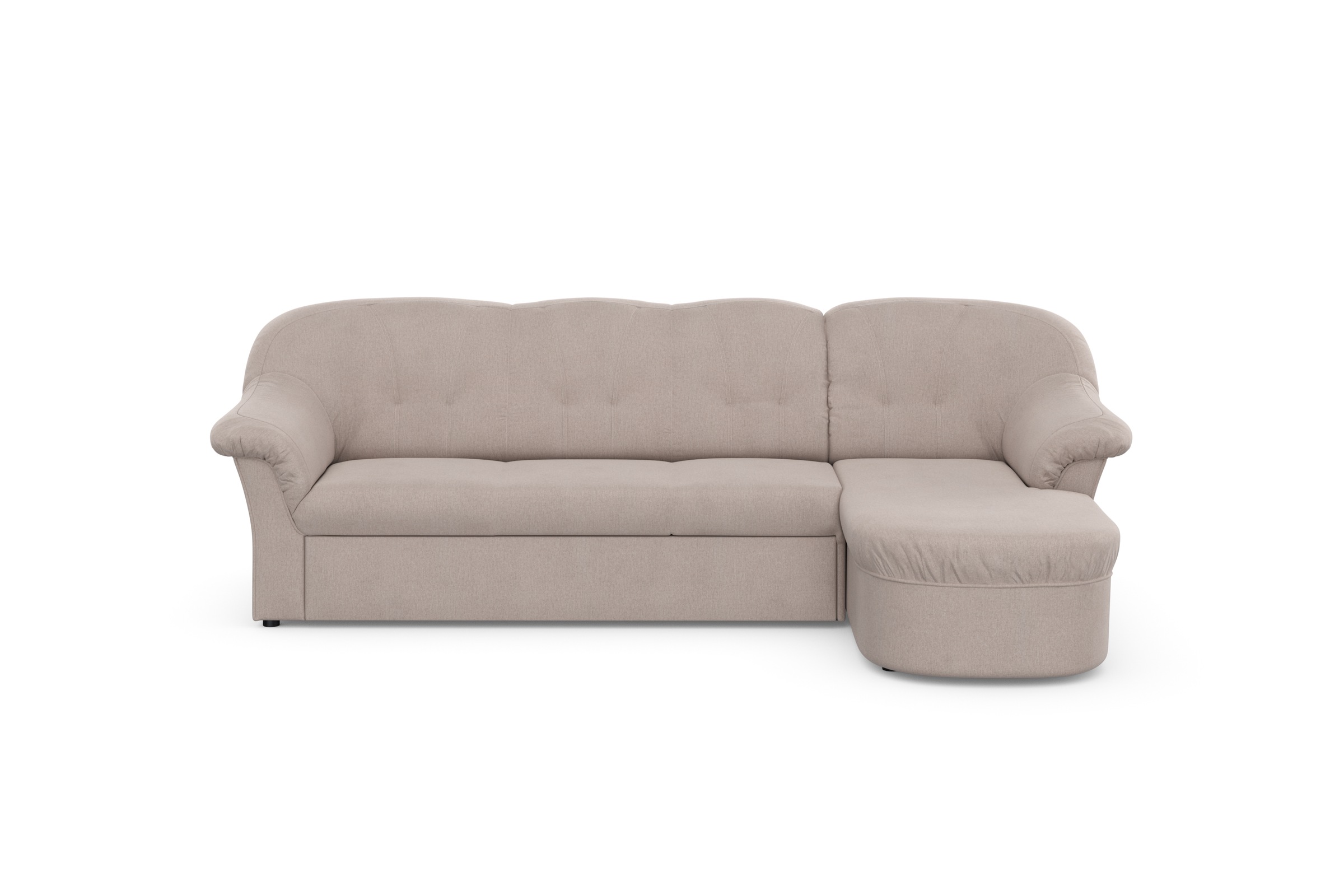 DOMO collection Ecksofa "Pegnitz, elegante Rückensteppung, kompakte Stellma günstig online kaufen