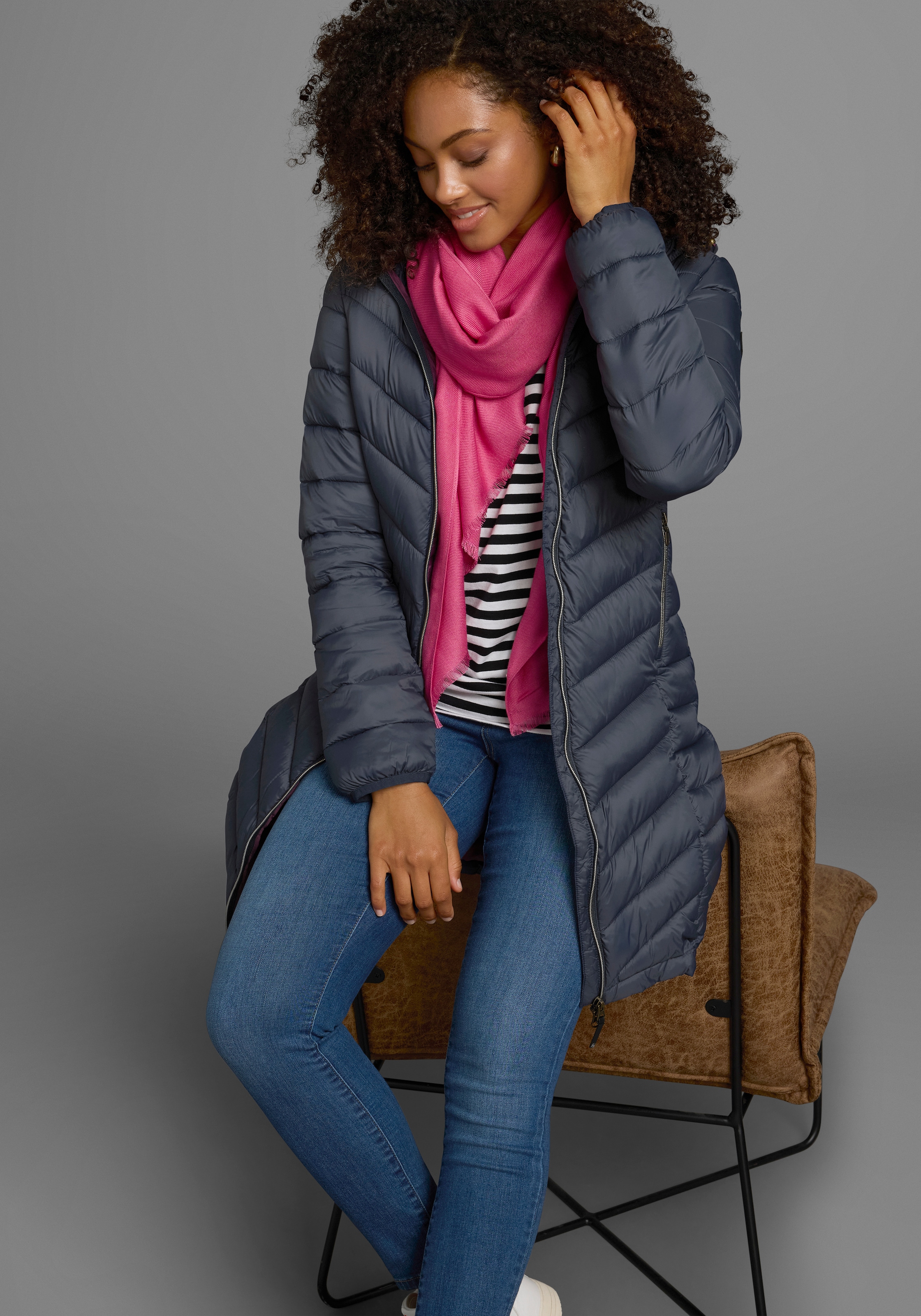 Polarino Steppmantel besonders leicht mit großem Wärmerückhaltevermögen, Übergangsjacke