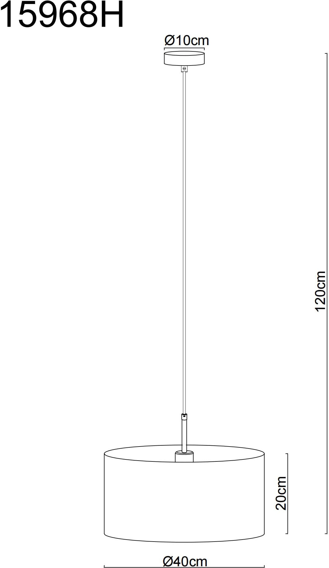 GLOBO LIGHTING Hängeleuchte »DELEON« E27 1 Stk. Hängeleuchte sandfarben matt mit Creme-Textilschirm, kürzbar