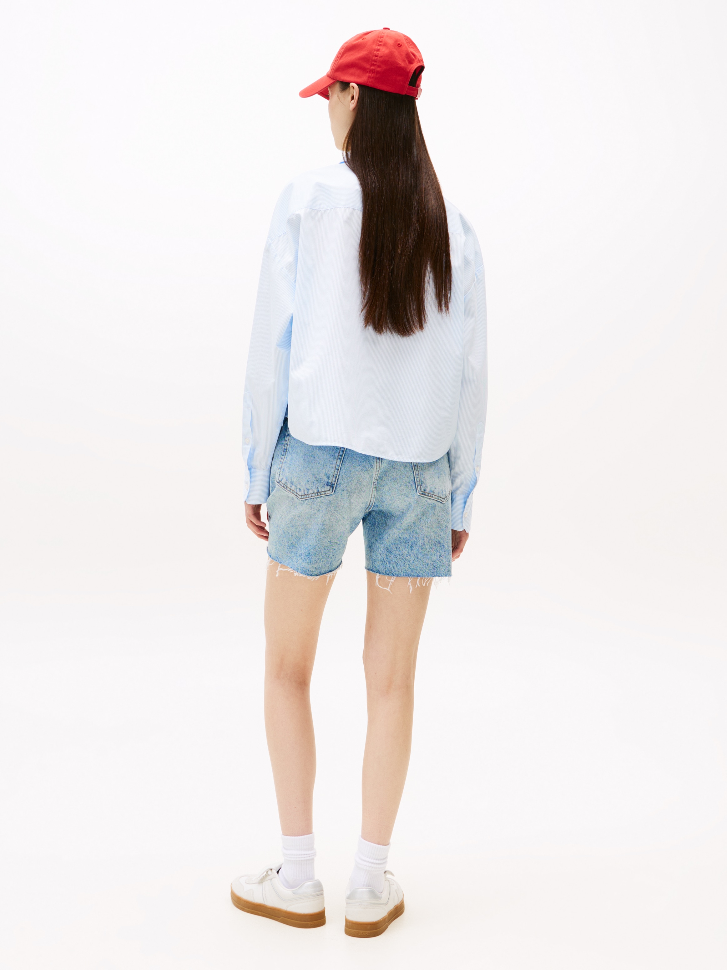 Tommy Jeans Hemdbluse »TJW REG CROP STRIPE POPLIN SHIRT«