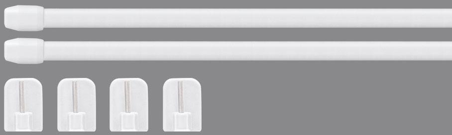 GOOD LIFE Scheibenstange »Vitrage« Ø 11 mm 1 läufig-läufig ausziehbar weiß L: 40 cm - 60 cm Ø 11 mm
