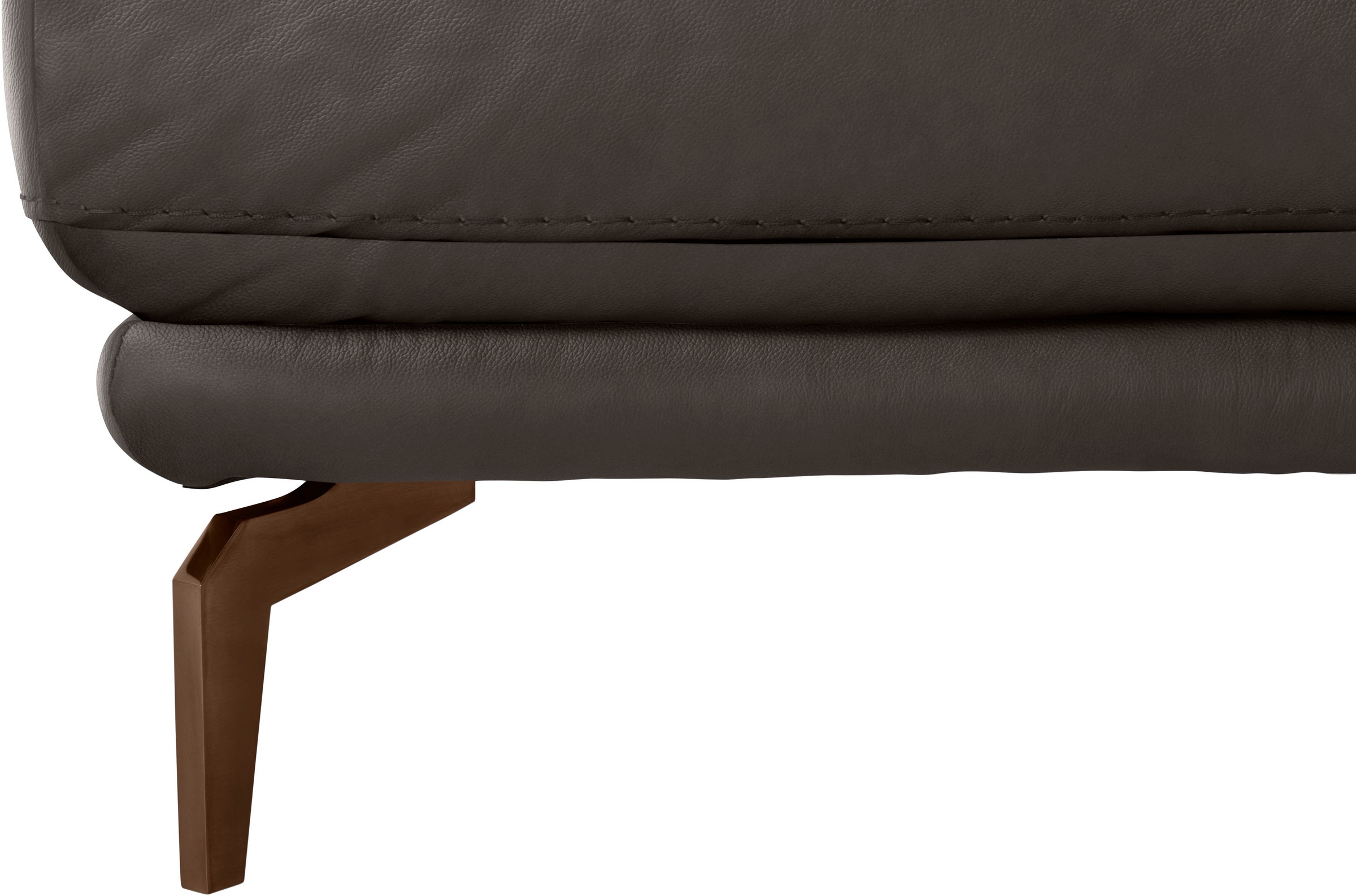 W.SCHILLIG Hocker »montanaa«, mit Metallfüßen in Bronze pulverbeschichtet, Breite 141 cm
