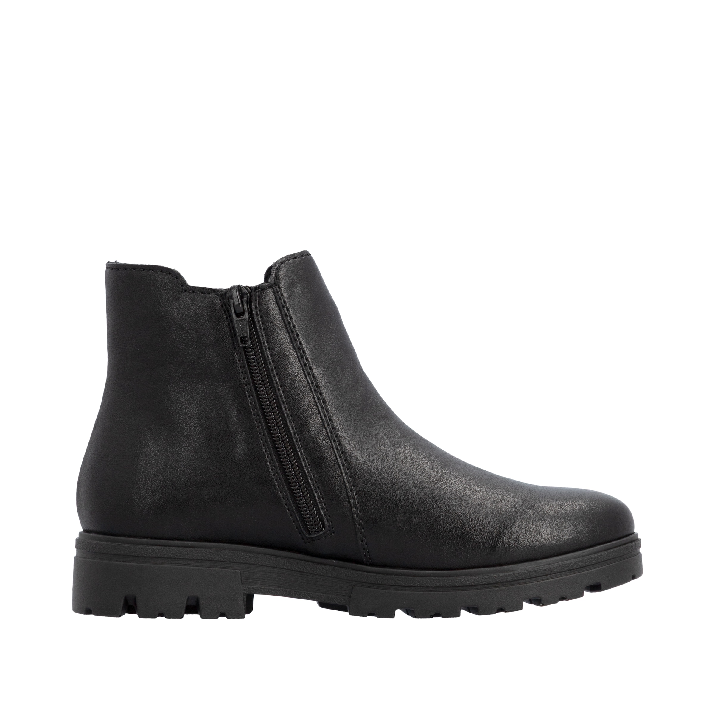 Rieker Chelseaboots  Blockabsatz, Stiefelette mit praktischem Innenreißvreschluss