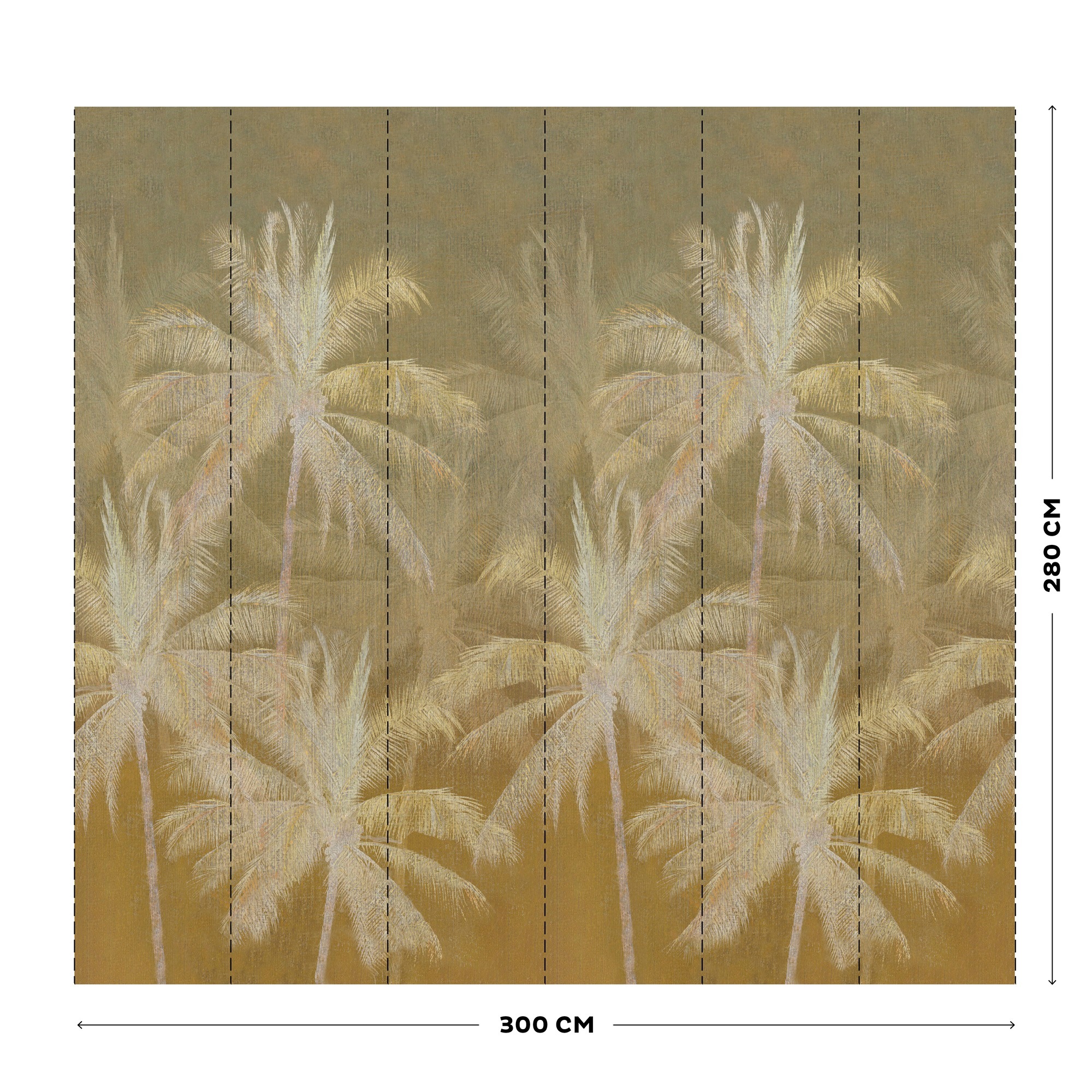 Art for the home Fototapete »Vintage Palm«, Design Tapeten