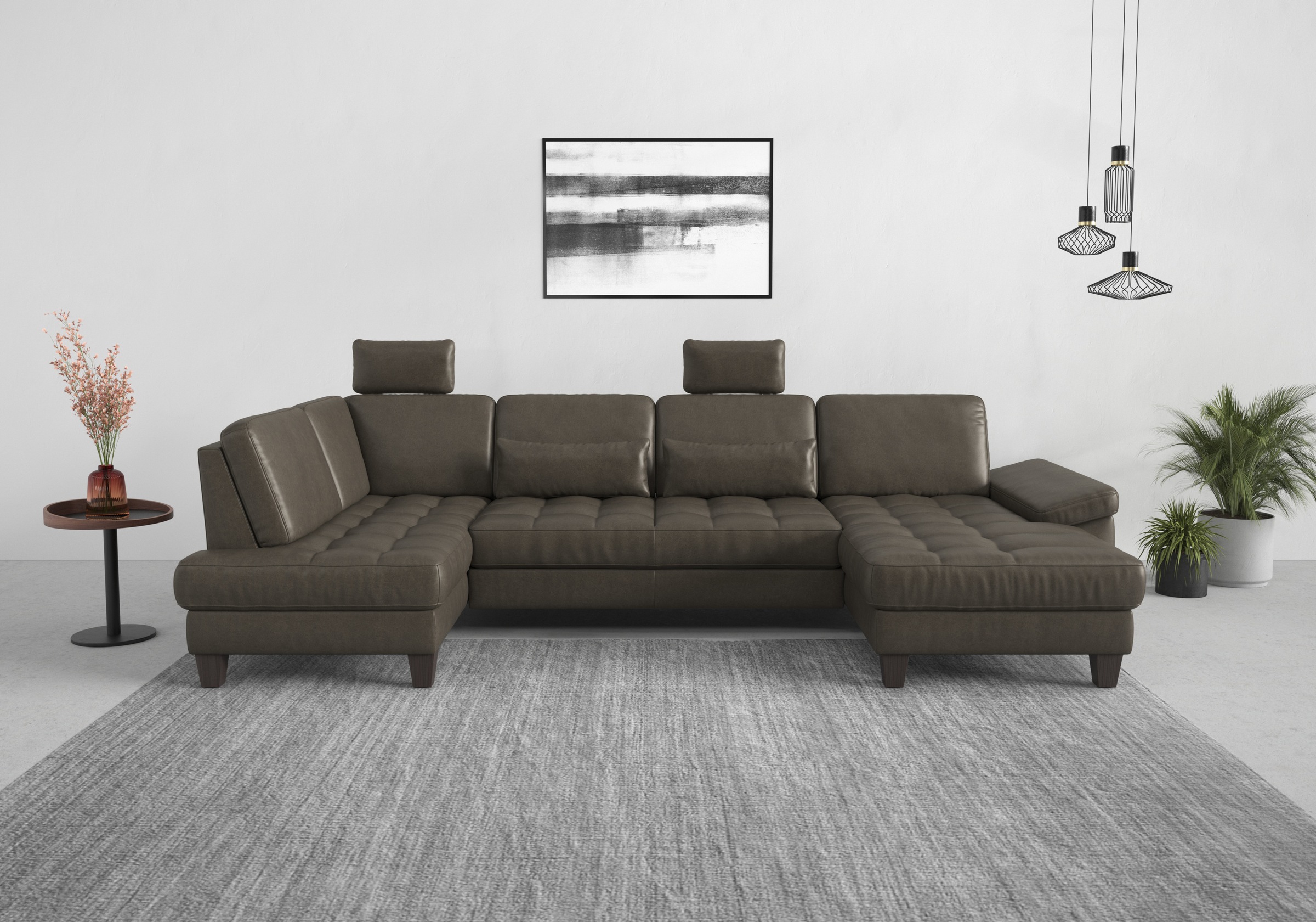 sit&more Wohnlandschaft »Westham U-Form«, wahlweise mit Bettfunktion, Bettkasten, Sitztiefenverstellung