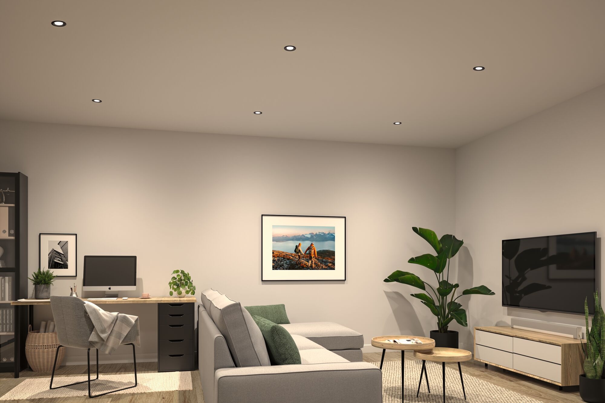Paulmann LED Einbauleuchte »LED Einbauleuchte Nova Coin rund 84mm 50°«, 1 flammig, Leuchtmittel LED-Modul | LED fest integriert