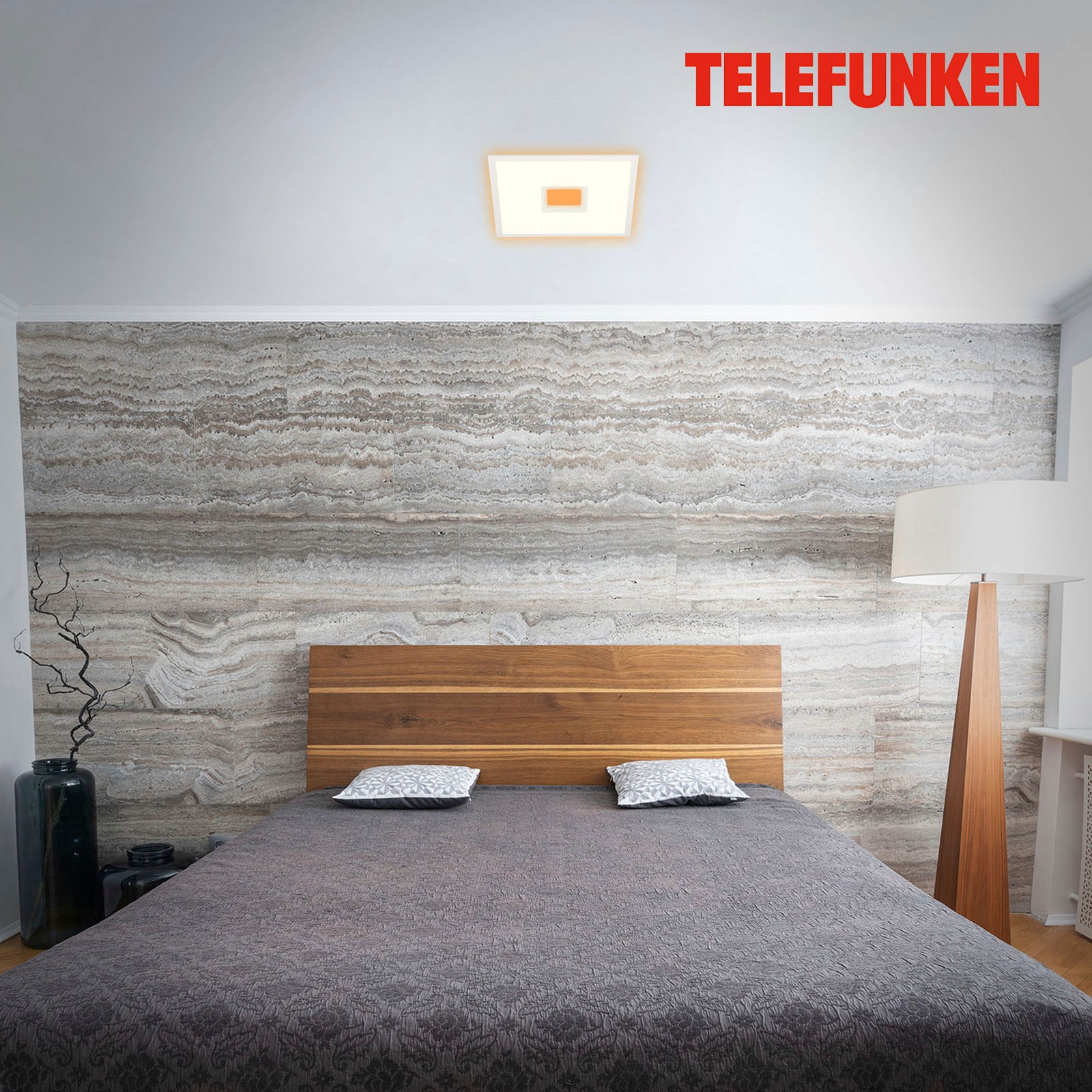 Telefunken LED Panel »319406TF CENTERBACK«, Leuchtmittel LED-Board | LED fest integriert, Deckenleuchte, RGB, Backlight, CCT, inkl. Fernbedienung, dimmbar