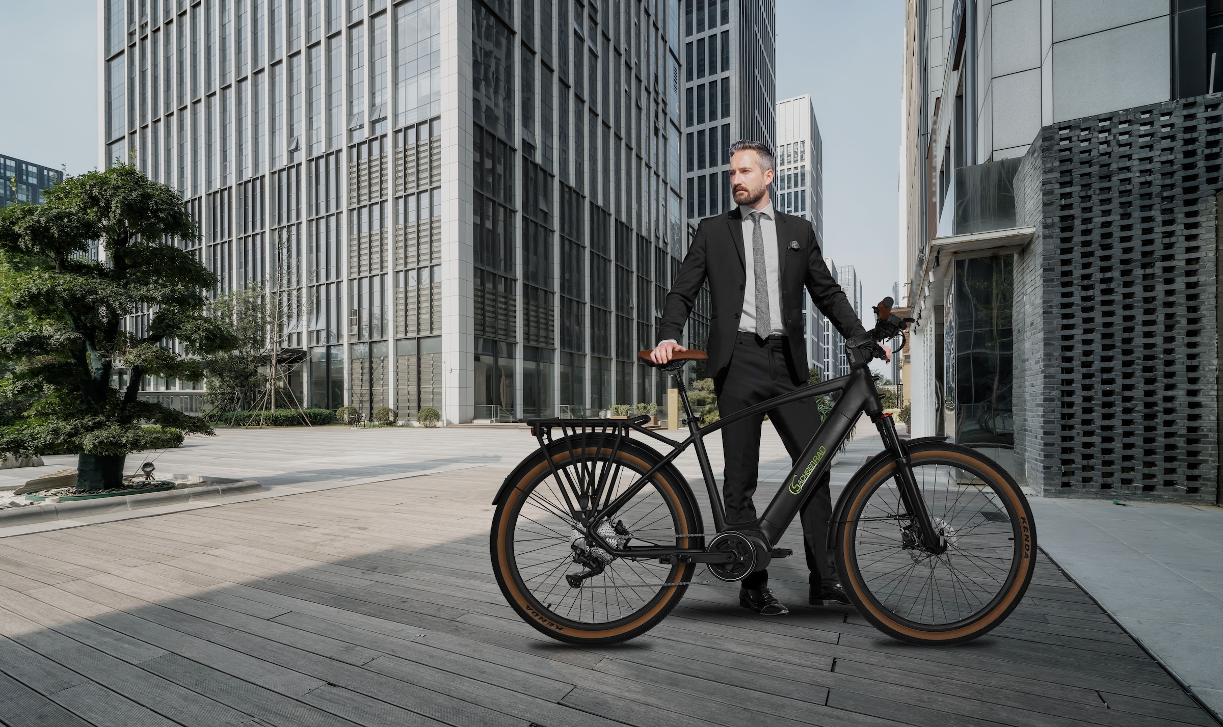SachsenRad »S8« 10 Gang Magura Shimano Deore Schaltwerk Kettenschaltung Mittelmotor 250 W TFT Farb-LCD-Display, Fahrmodus Pedelec, 
LED-Frontlicht