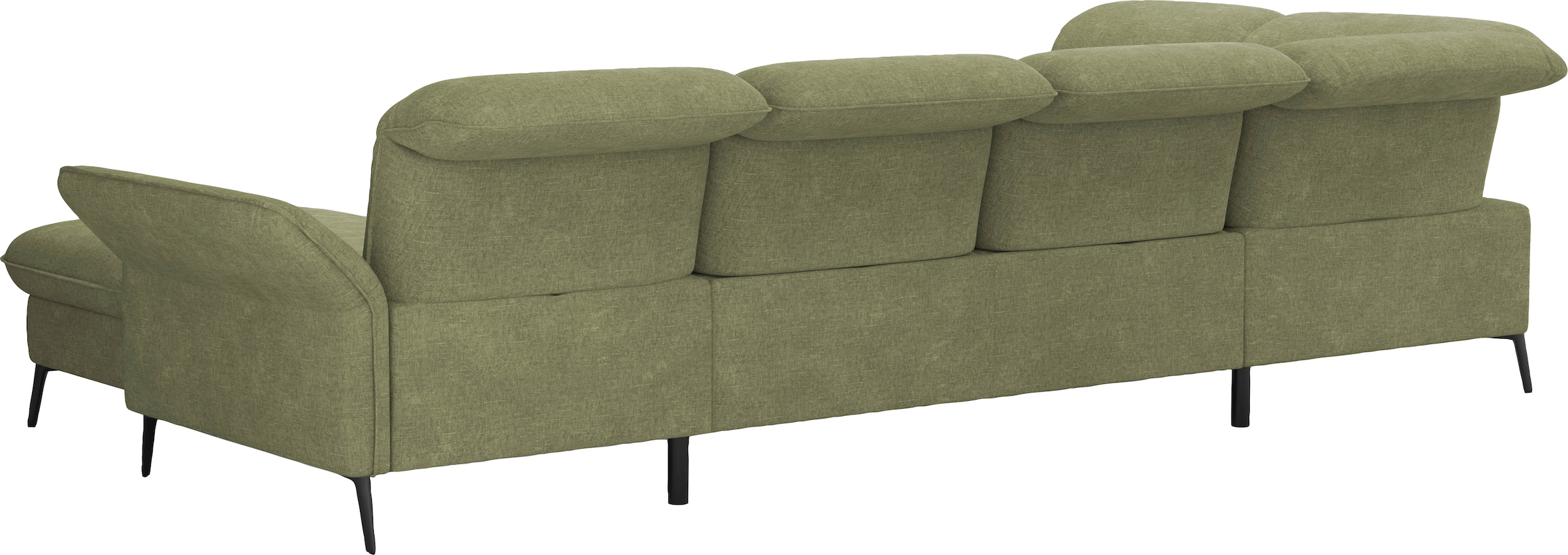 sit&more Wohnlandschaft »Emely, inkl. Sitztiefenverstellung«, wahlweise mit Bettfunktion,Bettkasten,Kopf- & Armteilverstellung