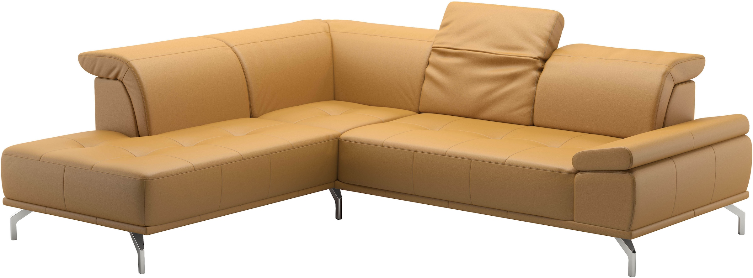 Places of Style Ecksofa »Caluna«, Inkl.Sitztiefenverstellung, wahlweise mit Kopf- und Armteilverstellung
