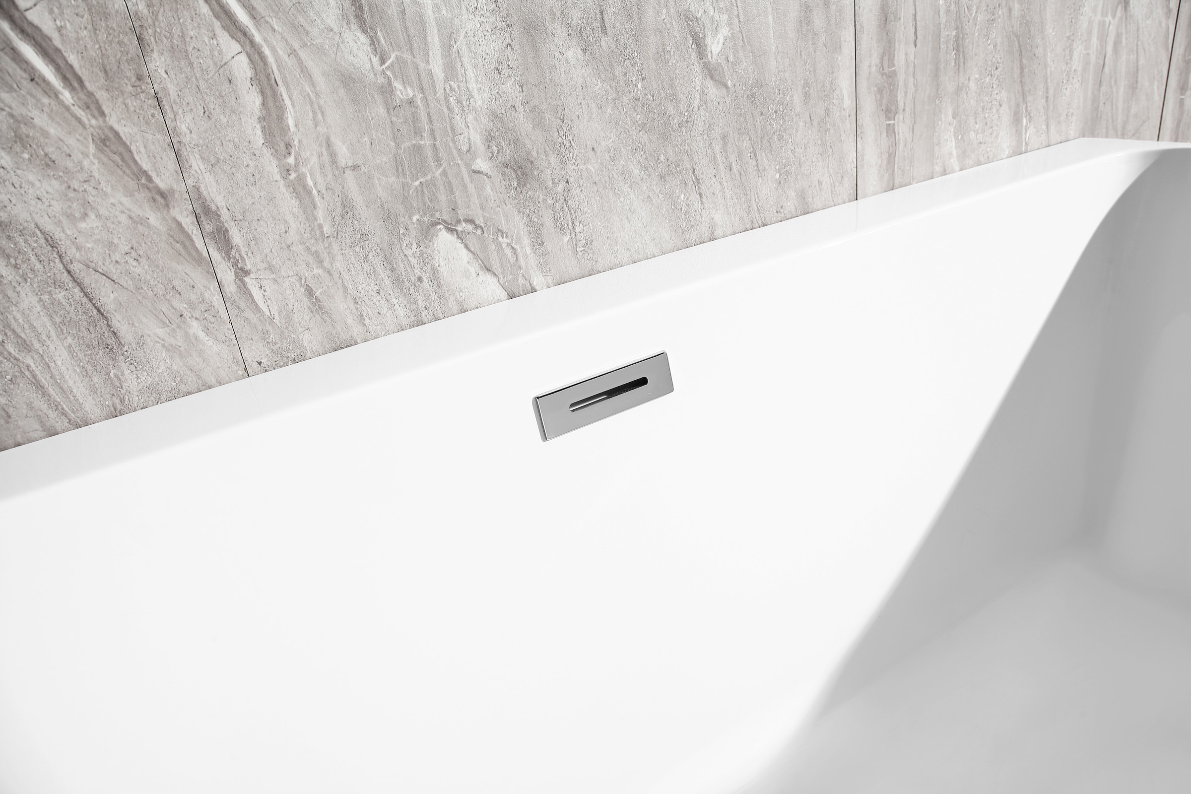 welltime Badewanne »Granada«, freistehend, aus hochwertigem Sanitäracryl, mit Pop Up Ventil