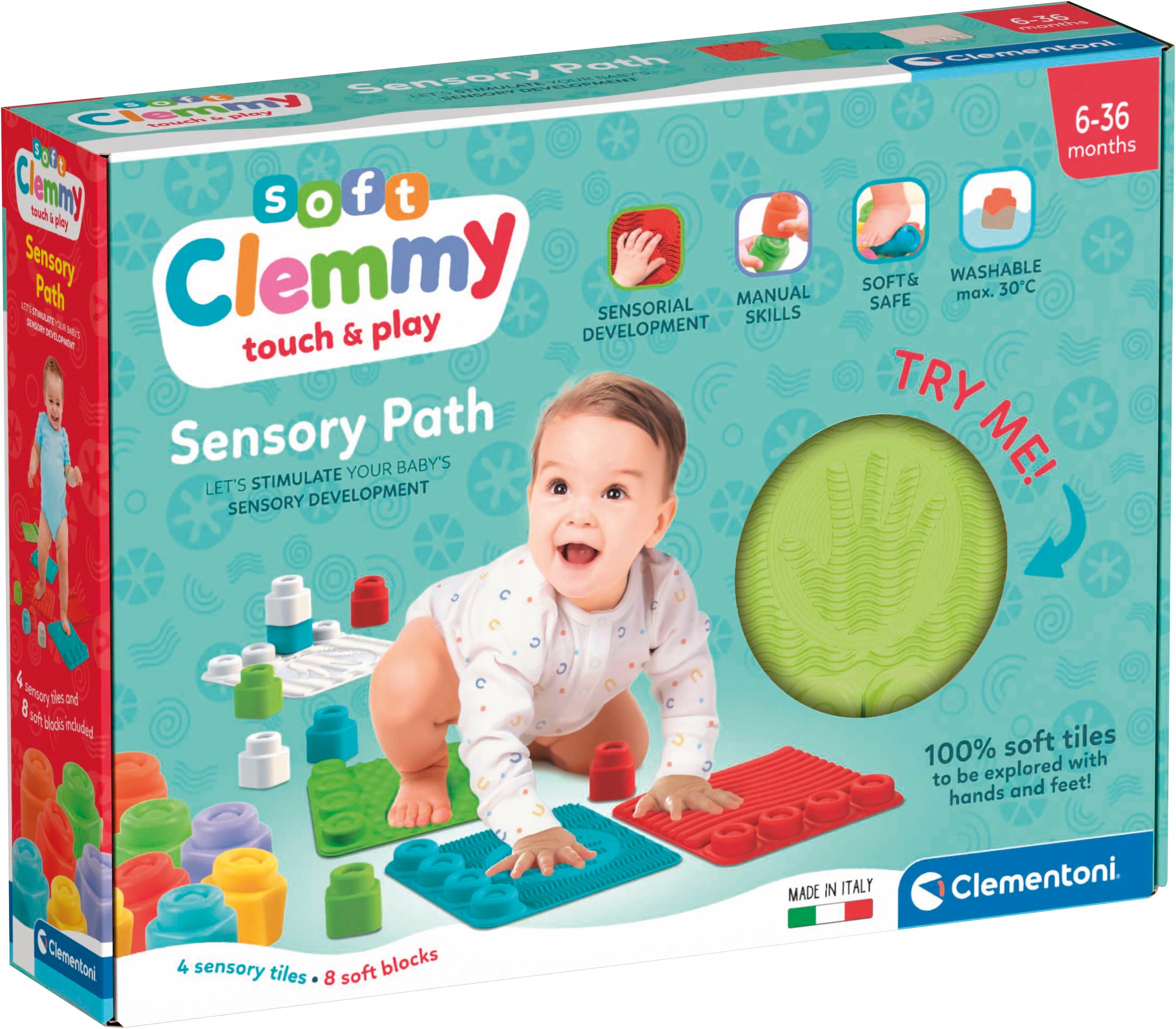 Clementoni® Spielbausteine »Clemmy Soft, Sensorische Spielmatten«