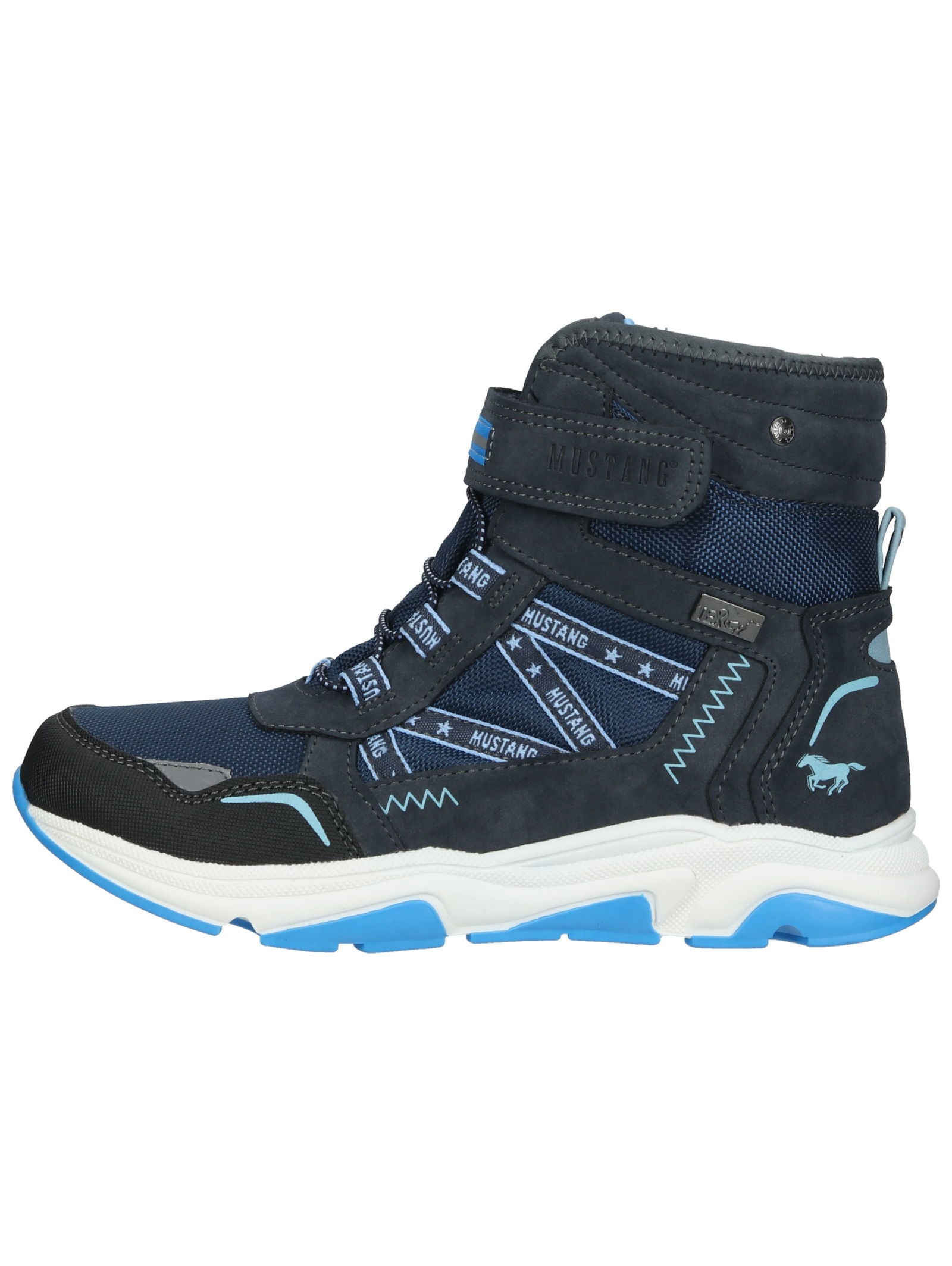 Mustang Shoes Schnürstiefelette »Mustang Shoes Stiefelette Lederimitat/Textil«